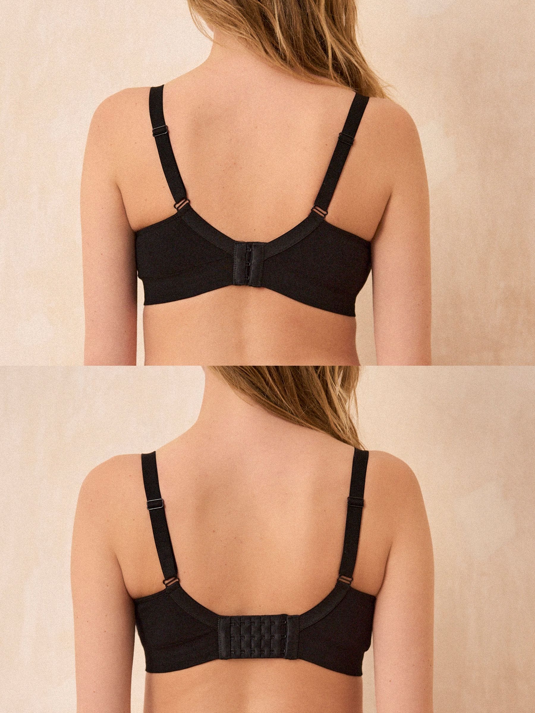 Seraphine Black Bamboo Soft Seamless Maternity & Nursing Bra 2 Pack