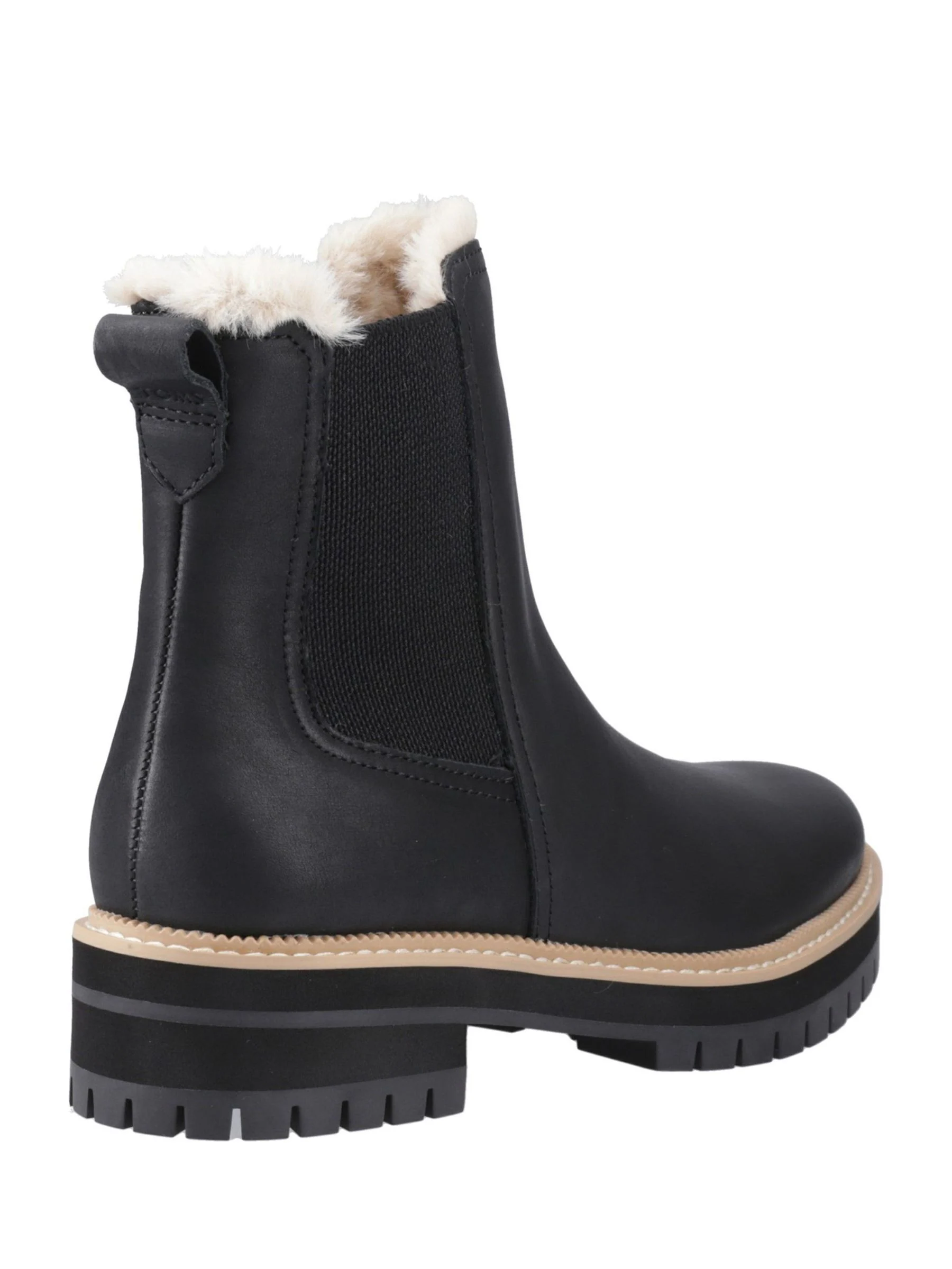 TOMS Bennet Boots in Nubuck Leather with Faux Fur