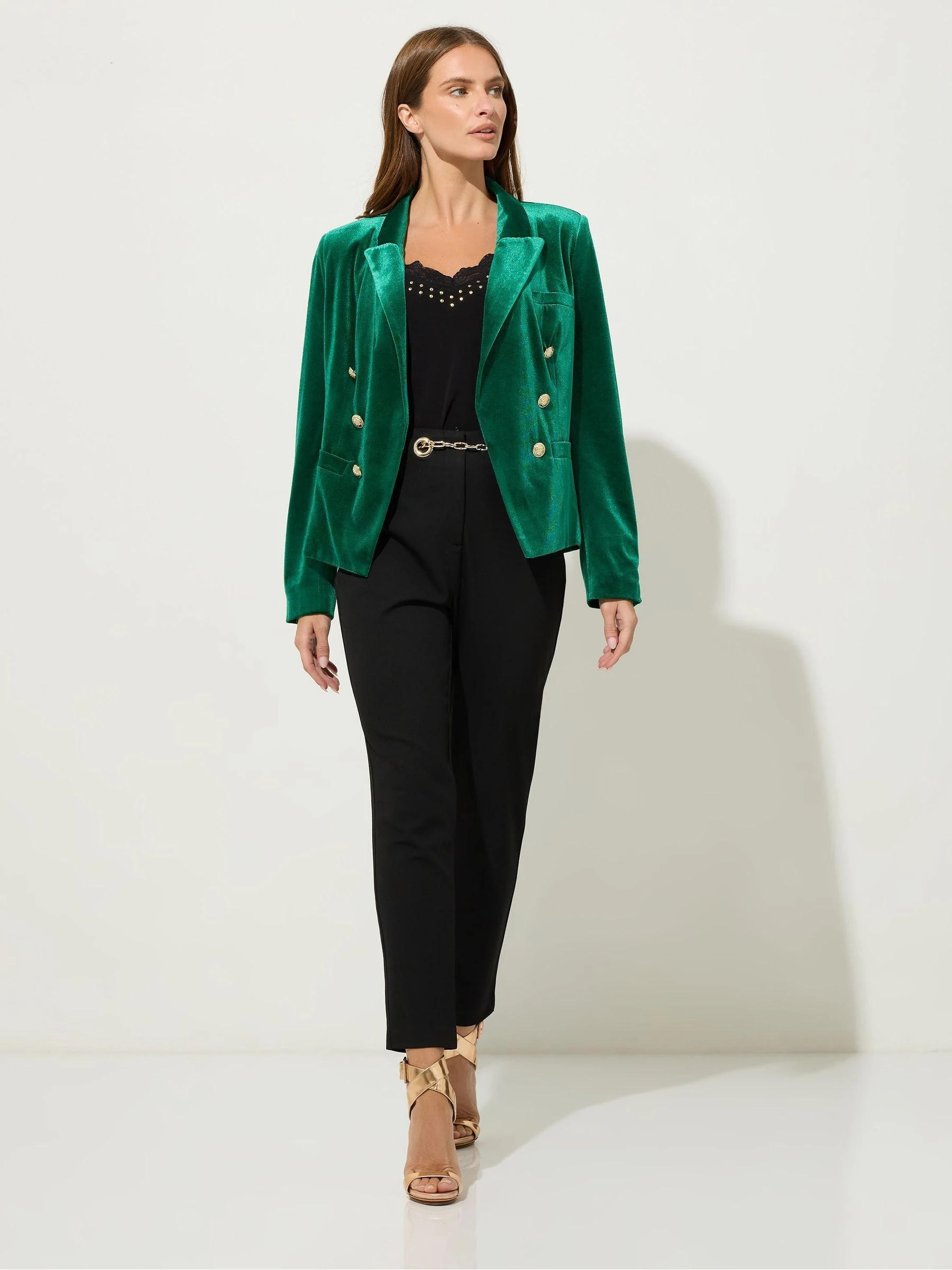 Star by Julien MacDonald Green Velvet Blazer