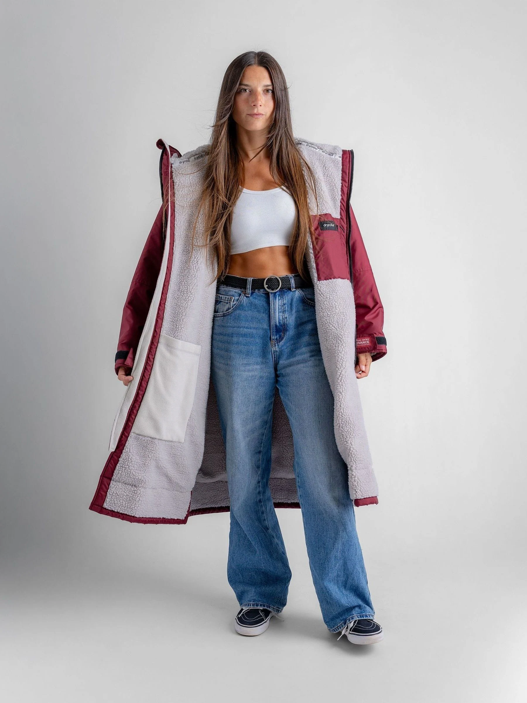 dryrobe Red Advance Adult Long Sleeve Changing Coats