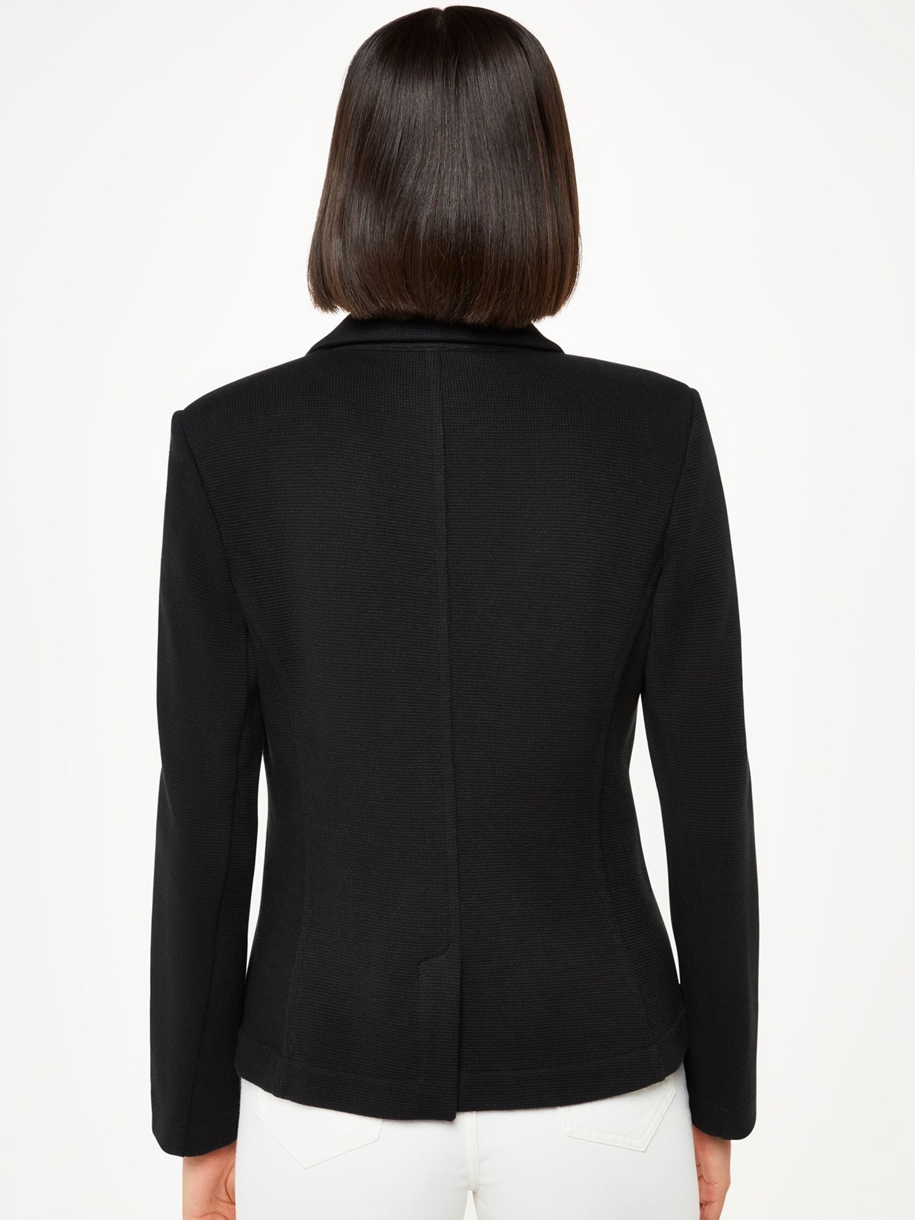 Whistles Black Slim Jersey Jacket