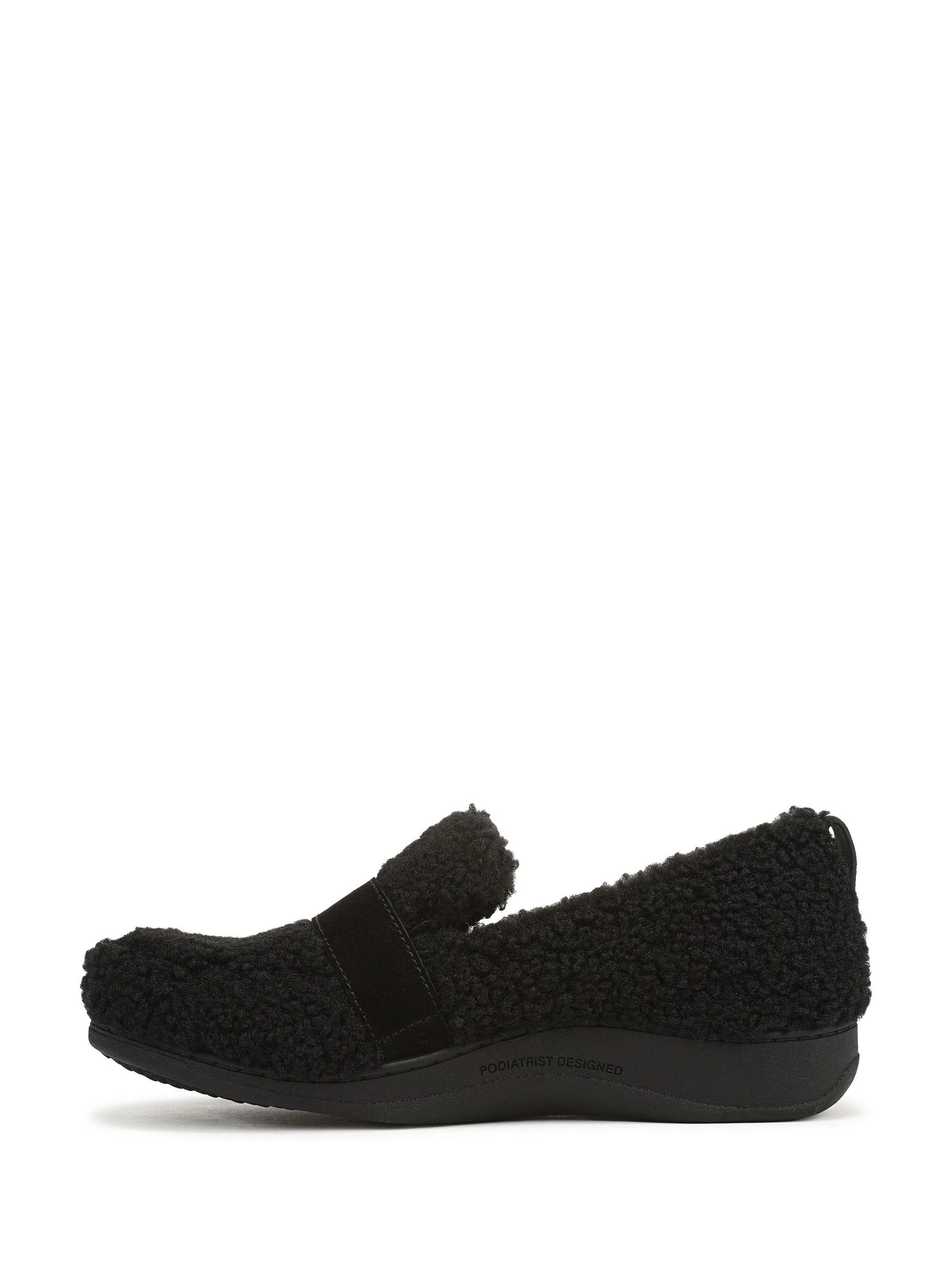 Vionic Black Imogen Regular Fit Arch Support Slip On Slippers