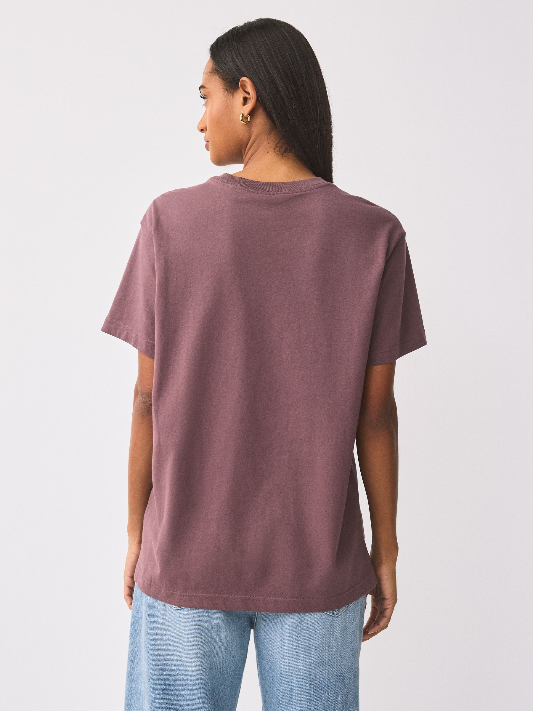 Nike Purple Sportswear Essential Oversized T-Shirt