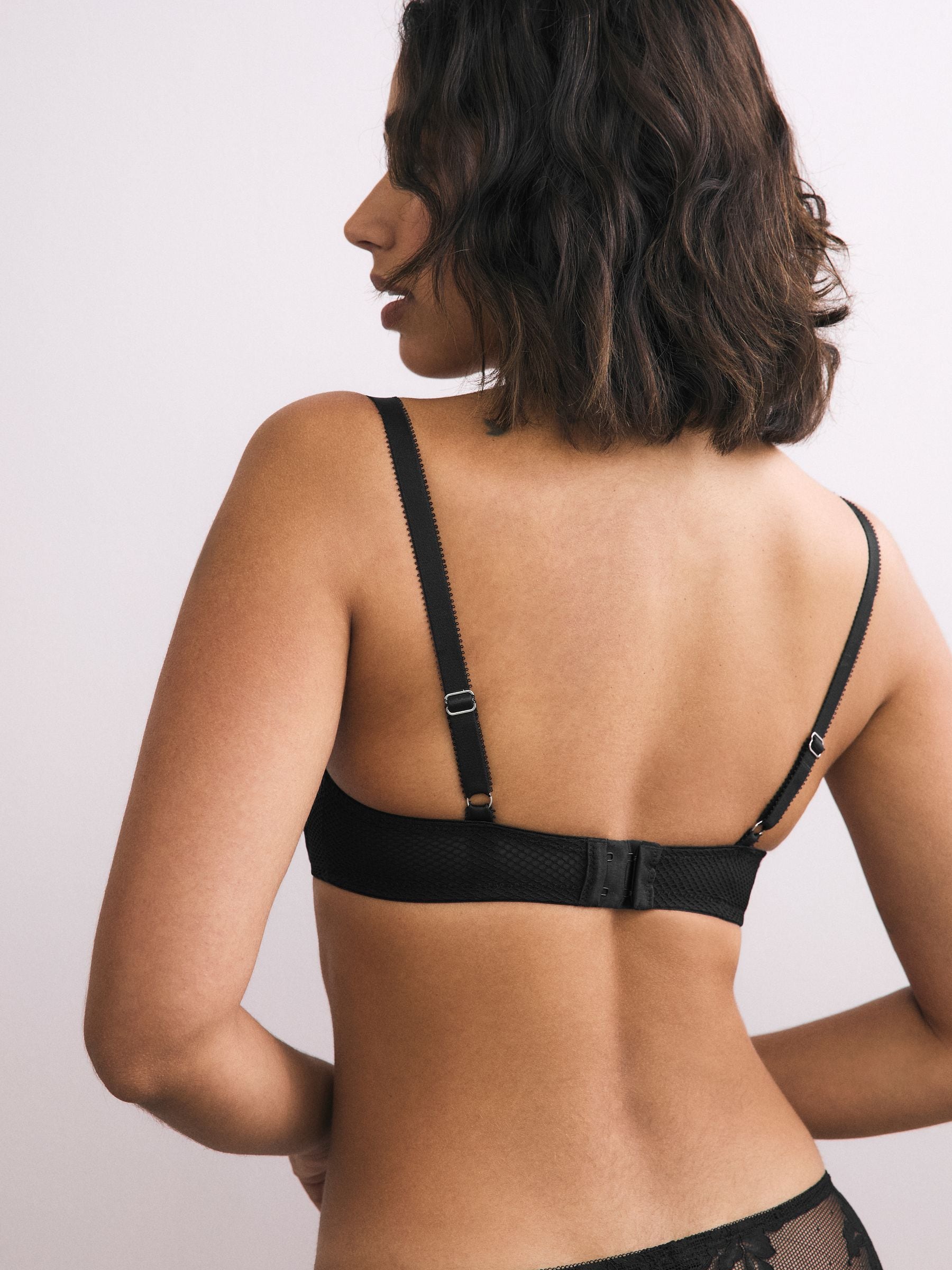 Black A-DD Push-Up Triple Boost Plunge Bra