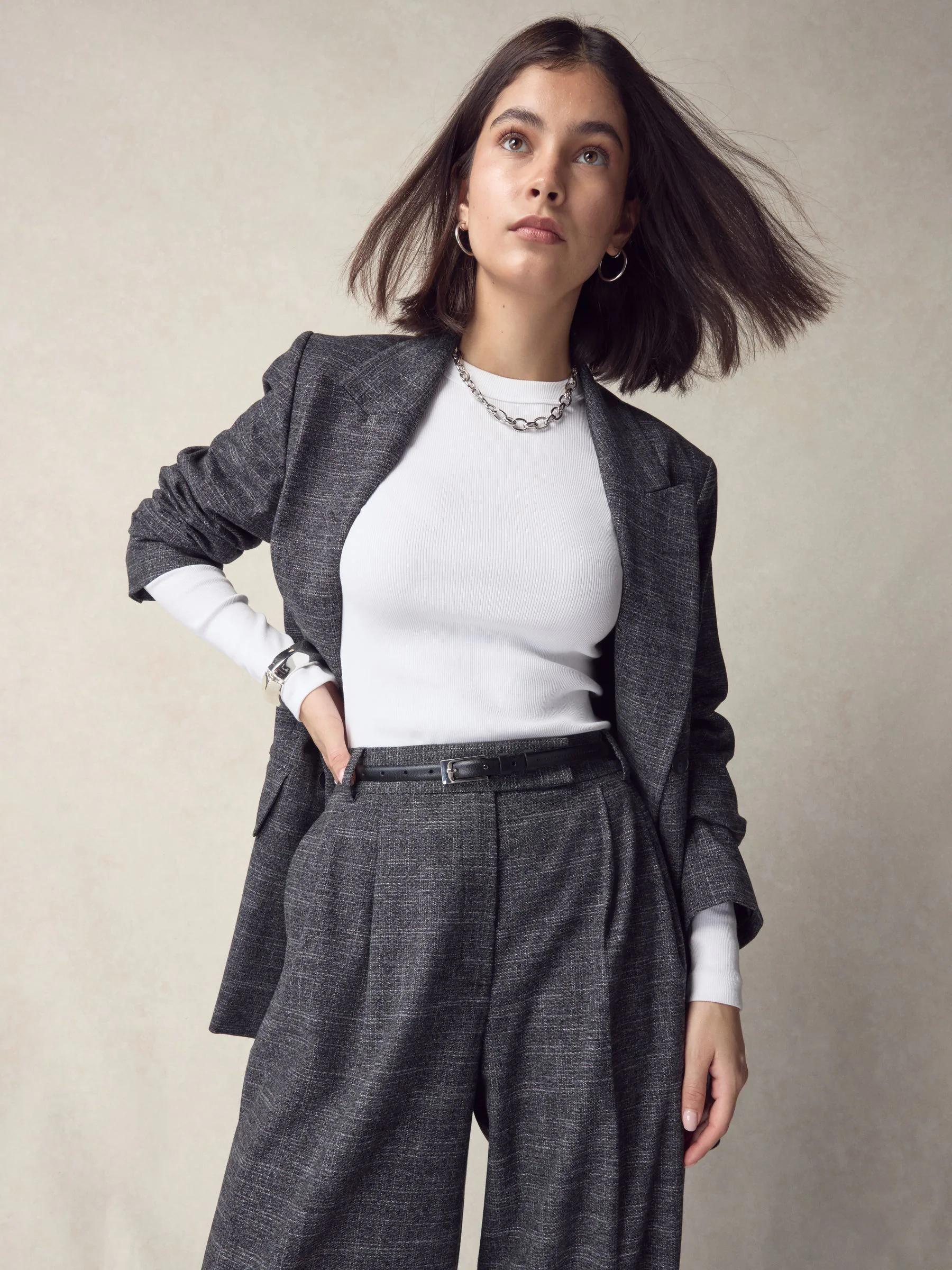 Black/Silver N. Premium Skinny Made In Italy Leather Belt