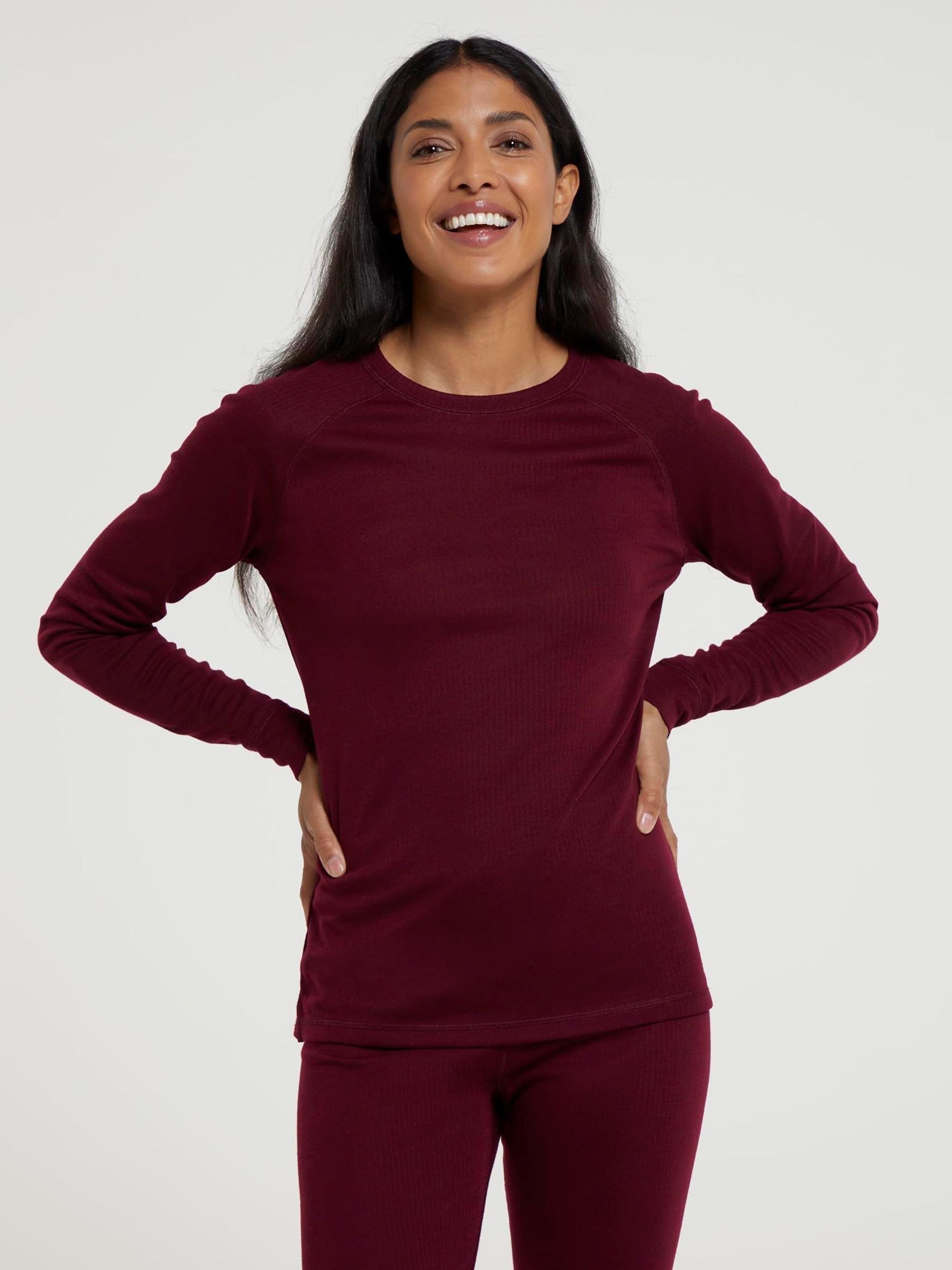 Mountain Warehouse Pink Talus Womens Round Neck Thermal Top