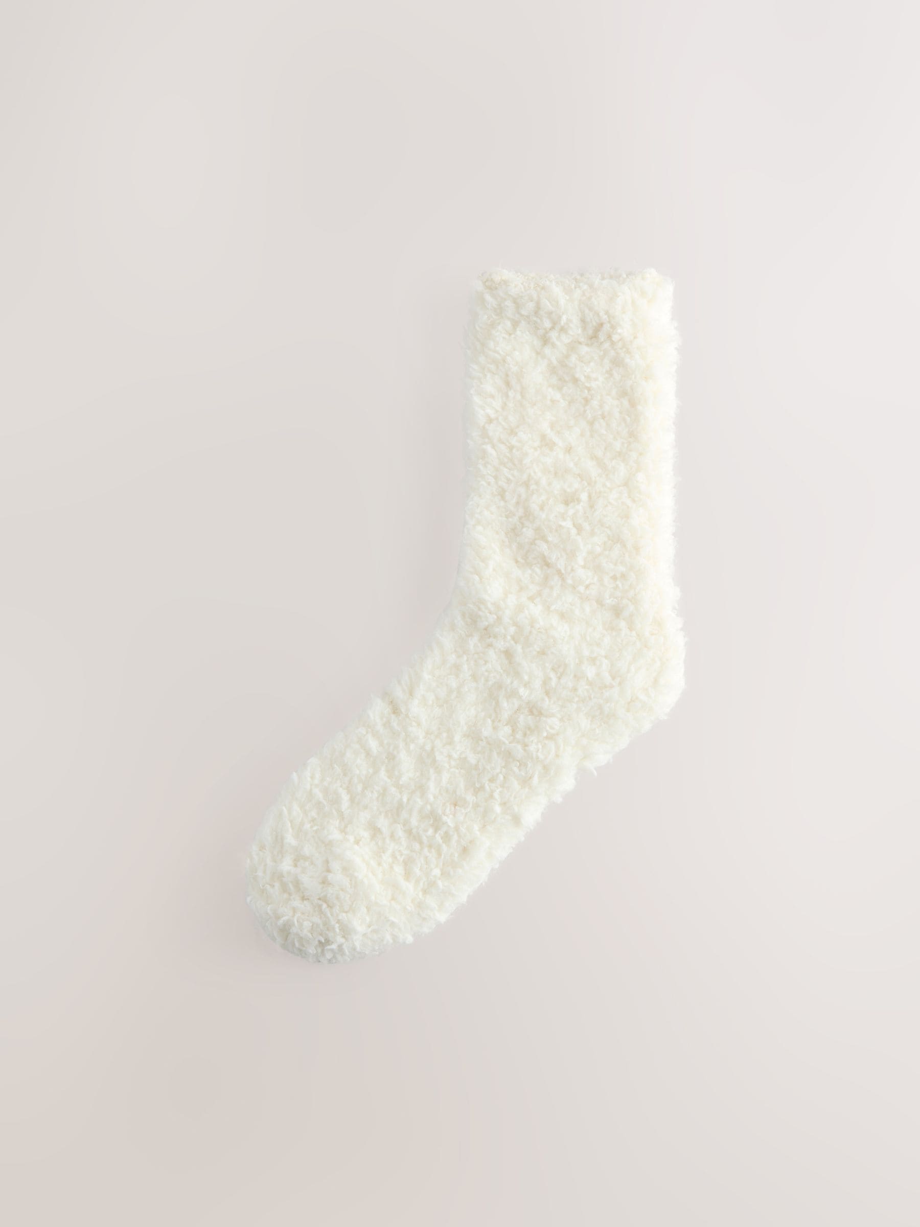 Chocolate Brown/Ecru Teddy Borg Cosy Socks 2 Pack