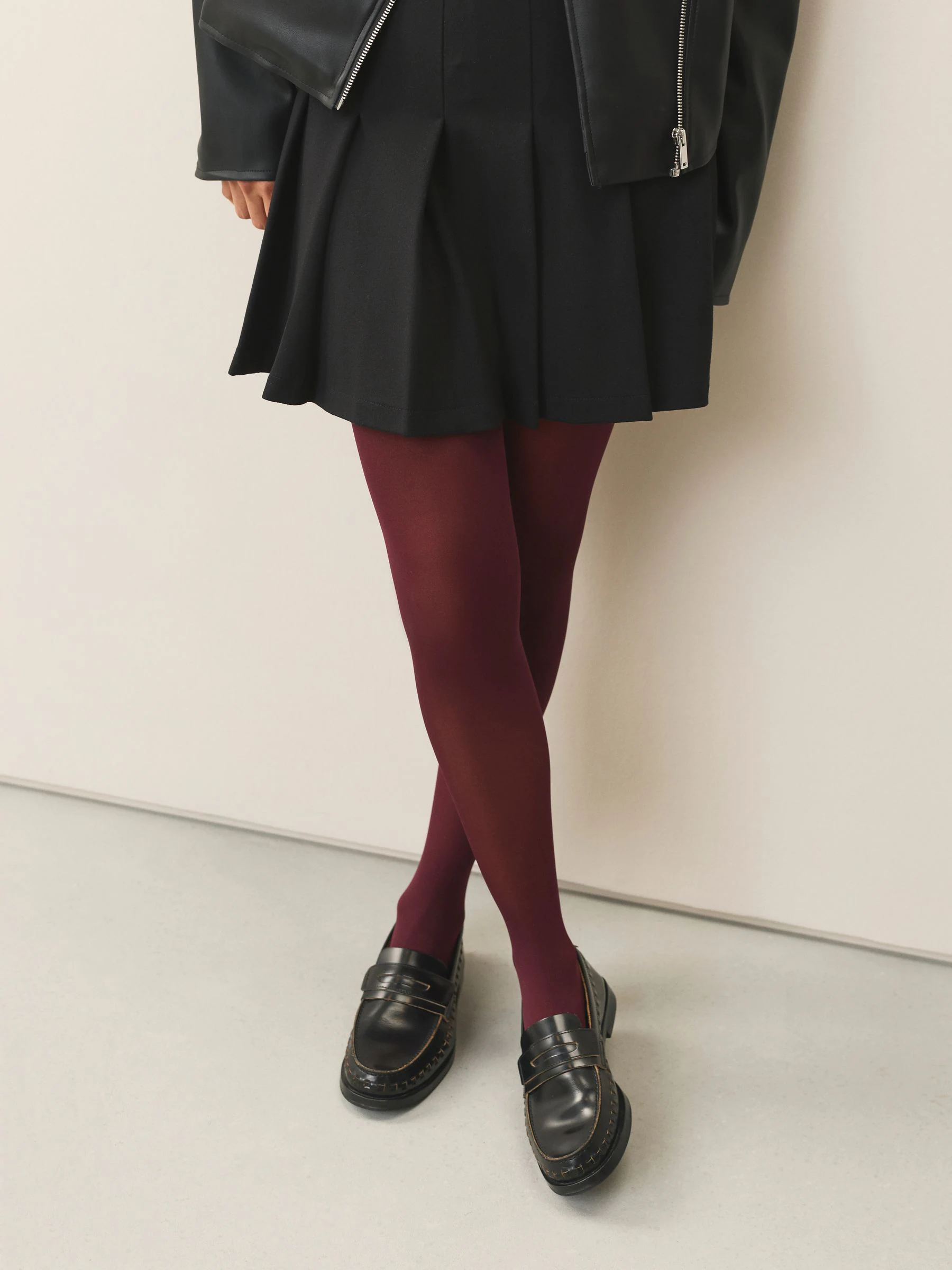 Burgundy Red 40 Denier Tights 1 Pack