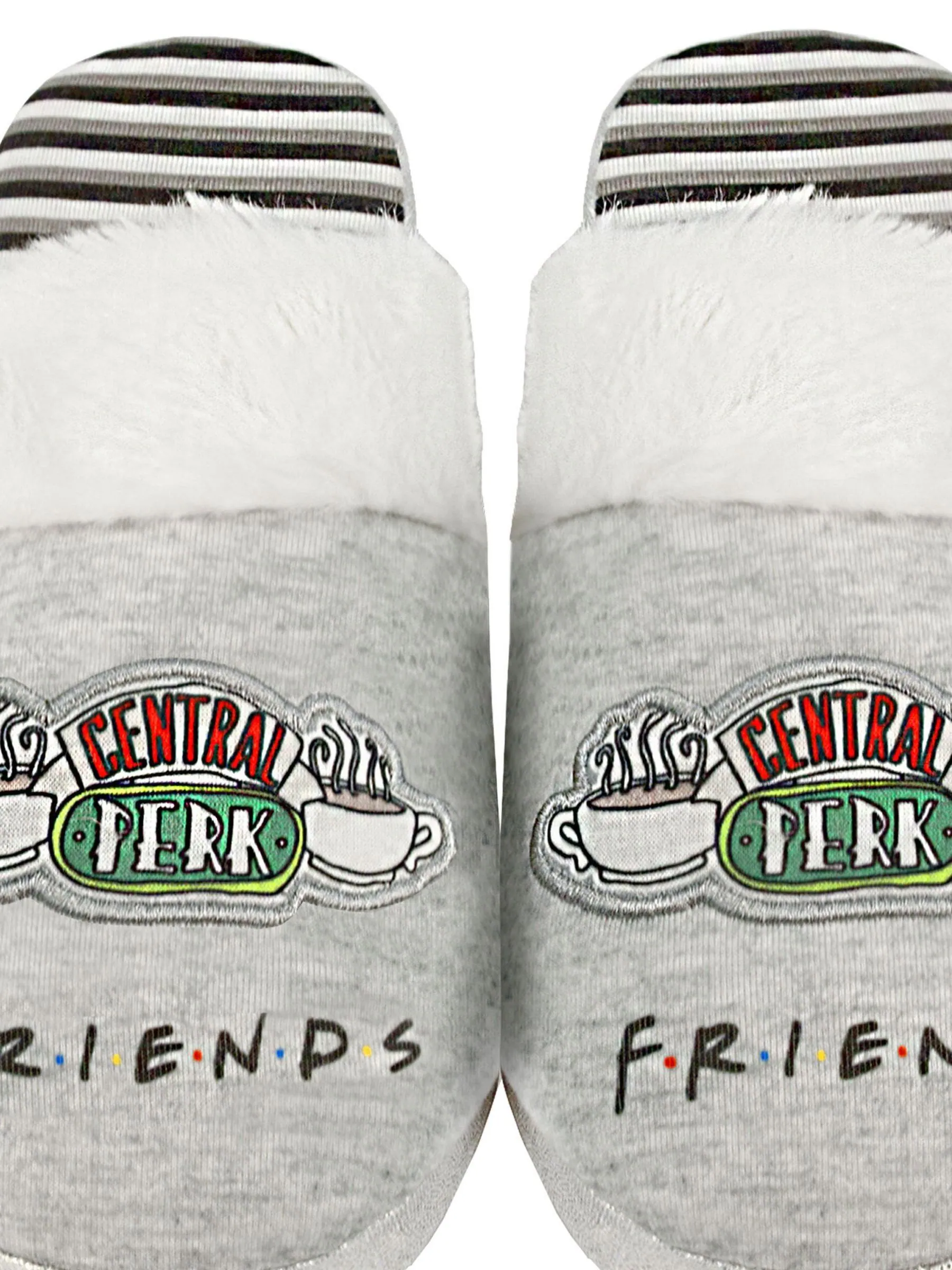 Vanilla Underground Grey Friends Womens Winter Mule Slippers