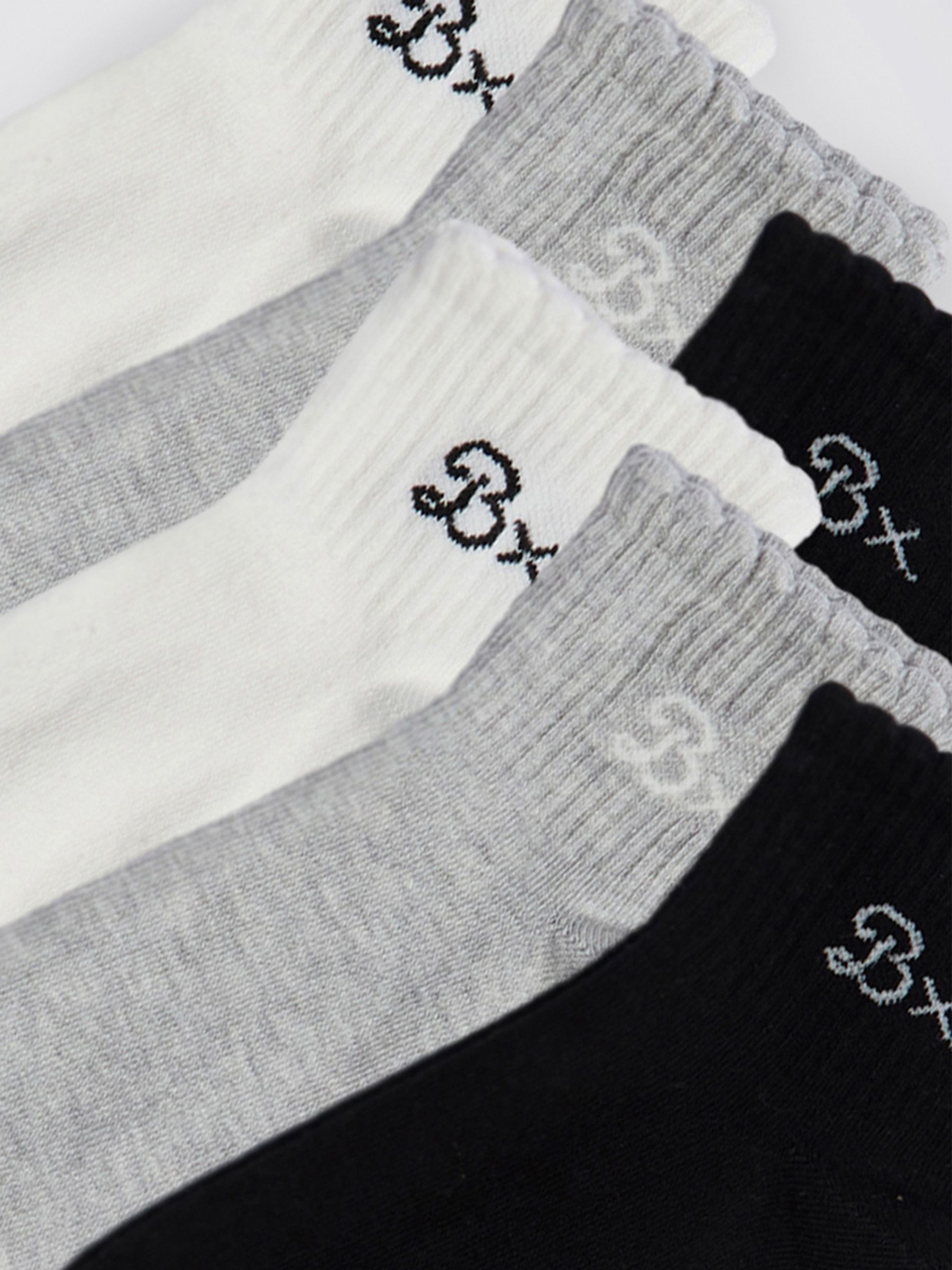 Boux Avenue Grey 5 Pack Bx Trainer Socks
