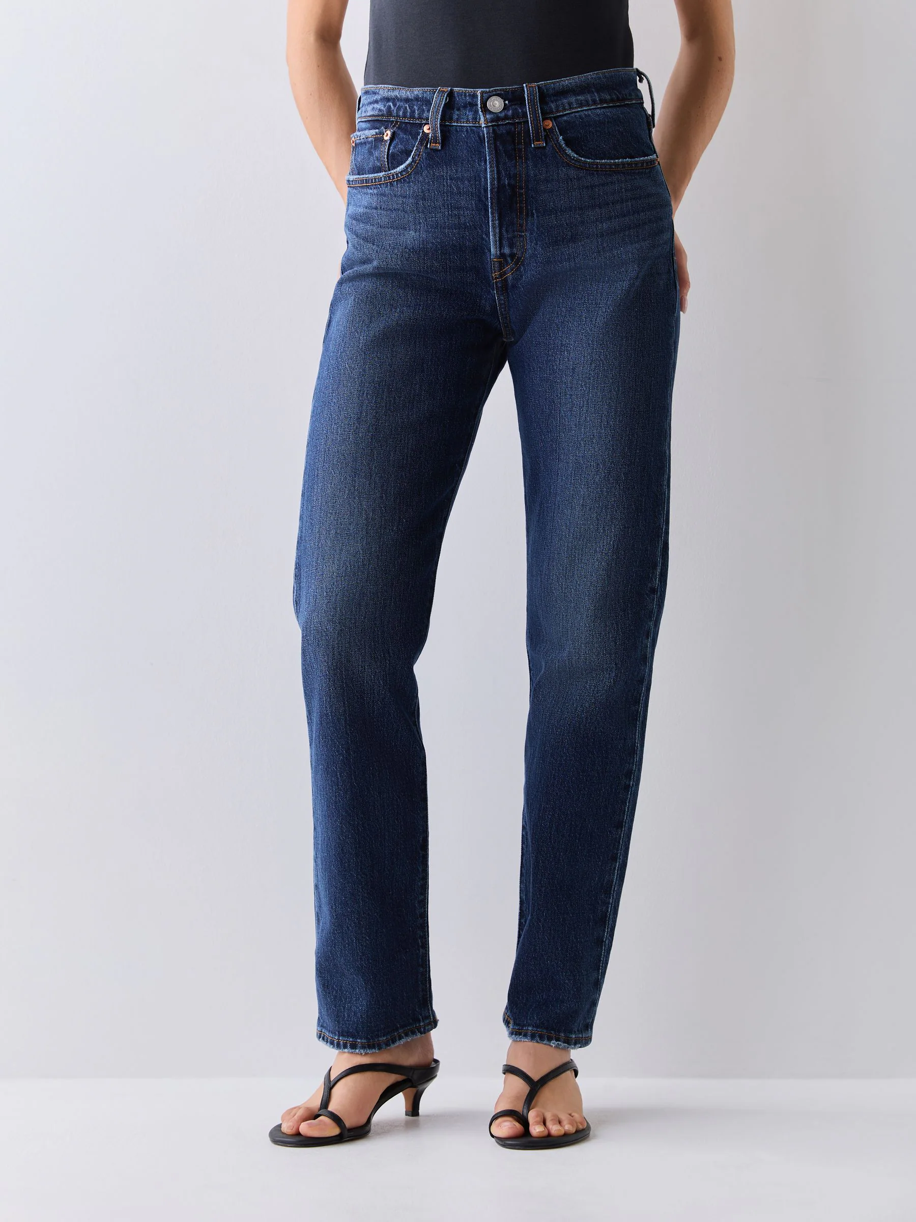 Levi's Dark Blue Wedgie Straight Jeans