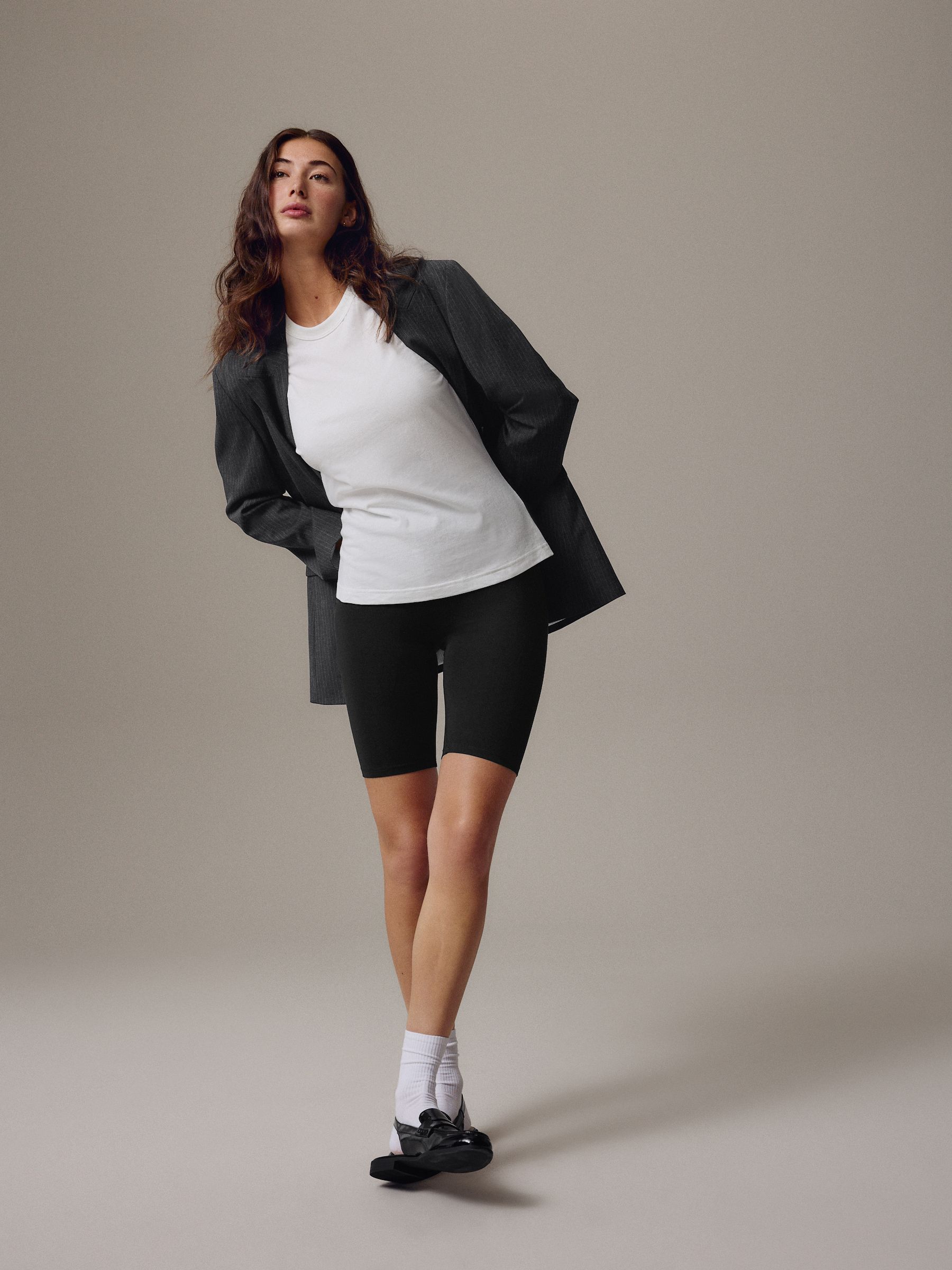 Black Jersey Cycle Shorts