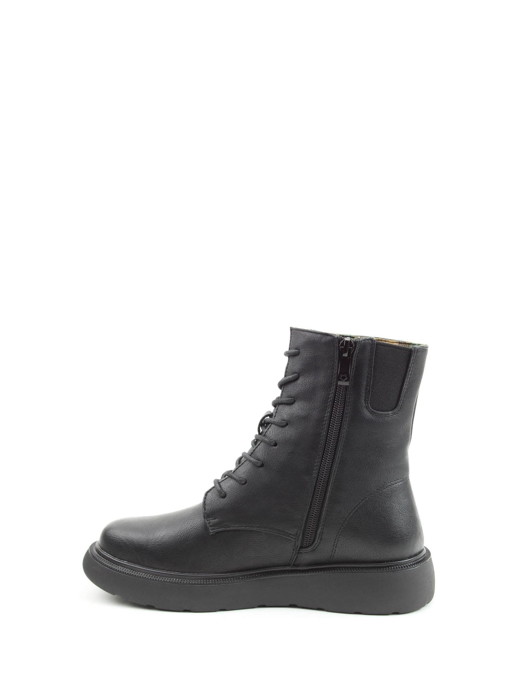 Heavenly Feet Black Fern Ankle Boots