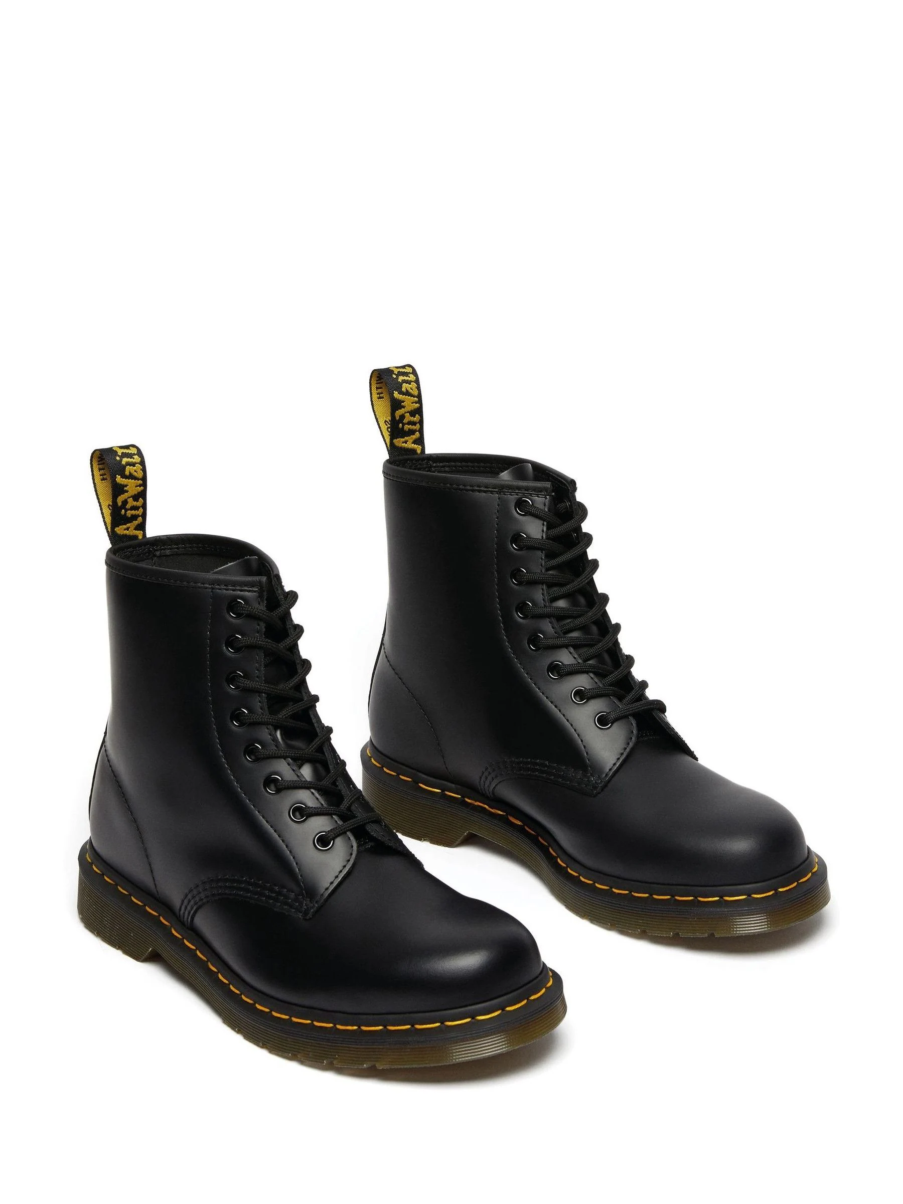 Dr. Martens Black 1460 Smooth Lace-Up Unisex Leather Boots