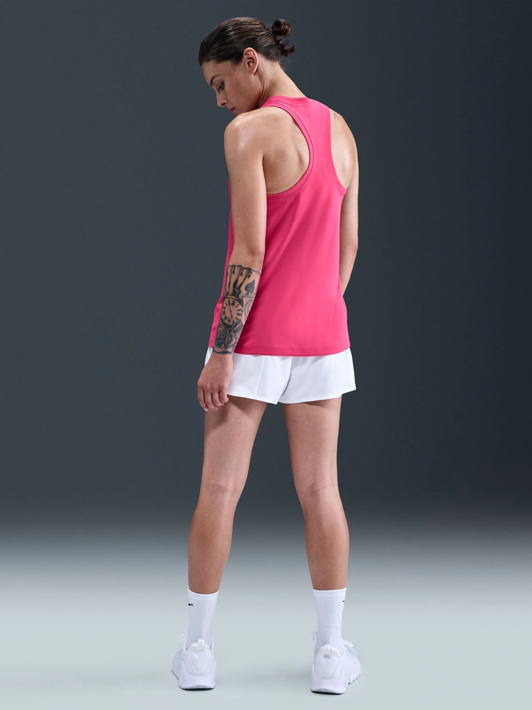 Nike Rush Pink Dri-FIT Racerback Tank Vest Top
