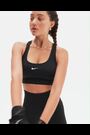 Nike Black Swoosh Light-Support Sports Bra