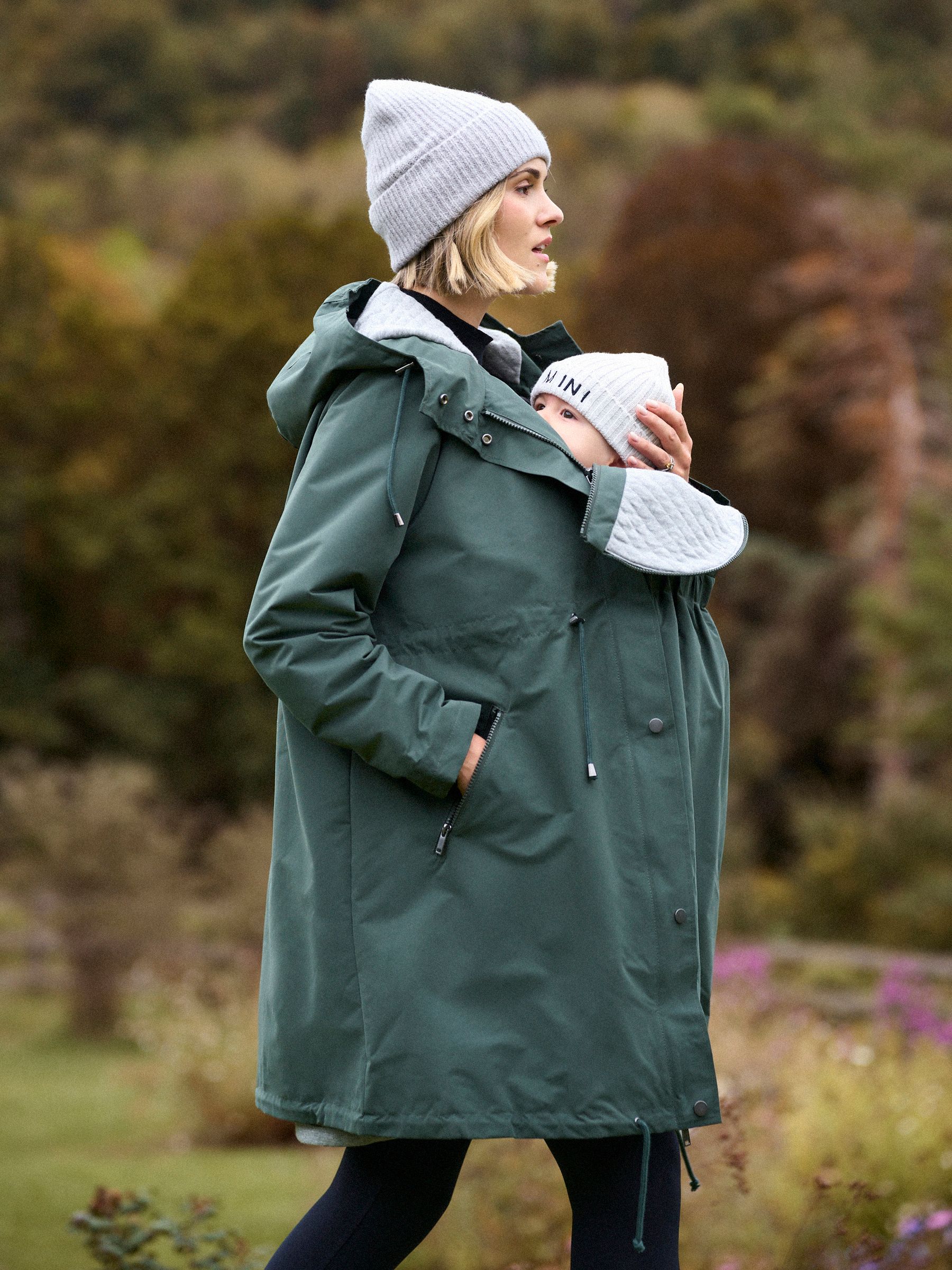Seraphine Maternity Green Lightweight Parka