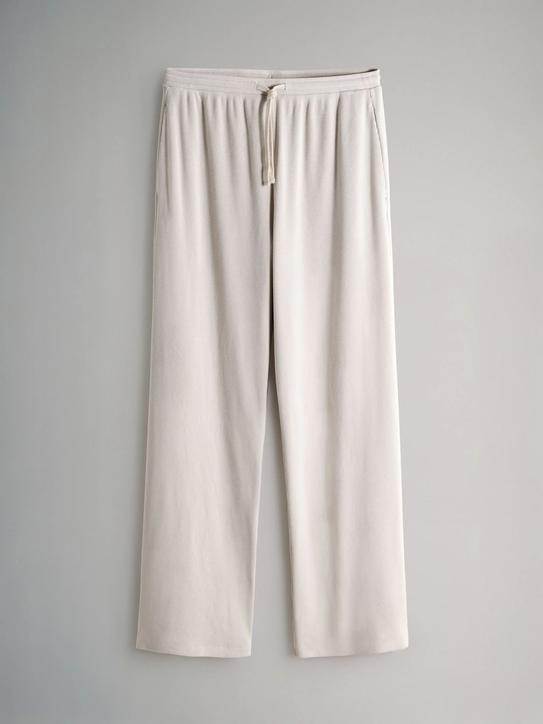 The Set 2 Pack Soft Touch Ribbed Wide Leg Jogger Pink/Cream