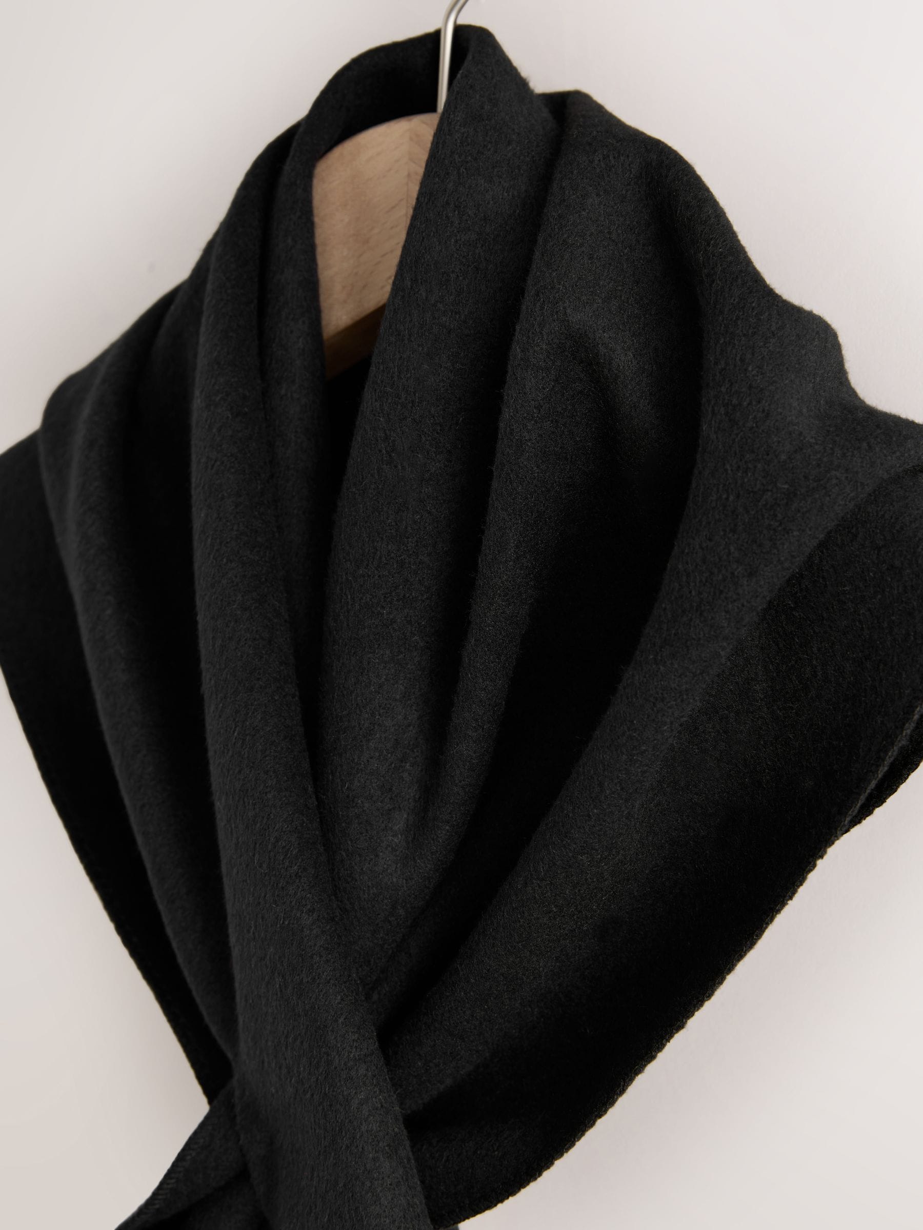Black Felt Triangle Scarf