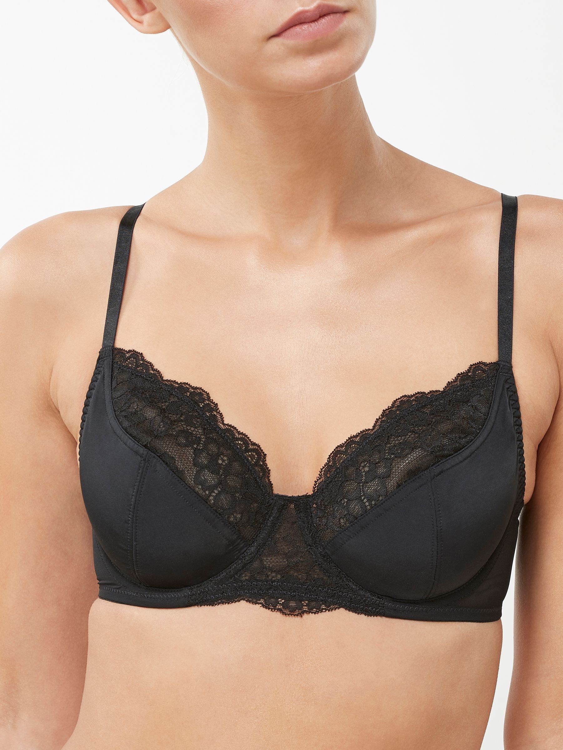 Black/White 2 Pack Non Pad Full Cup Bras