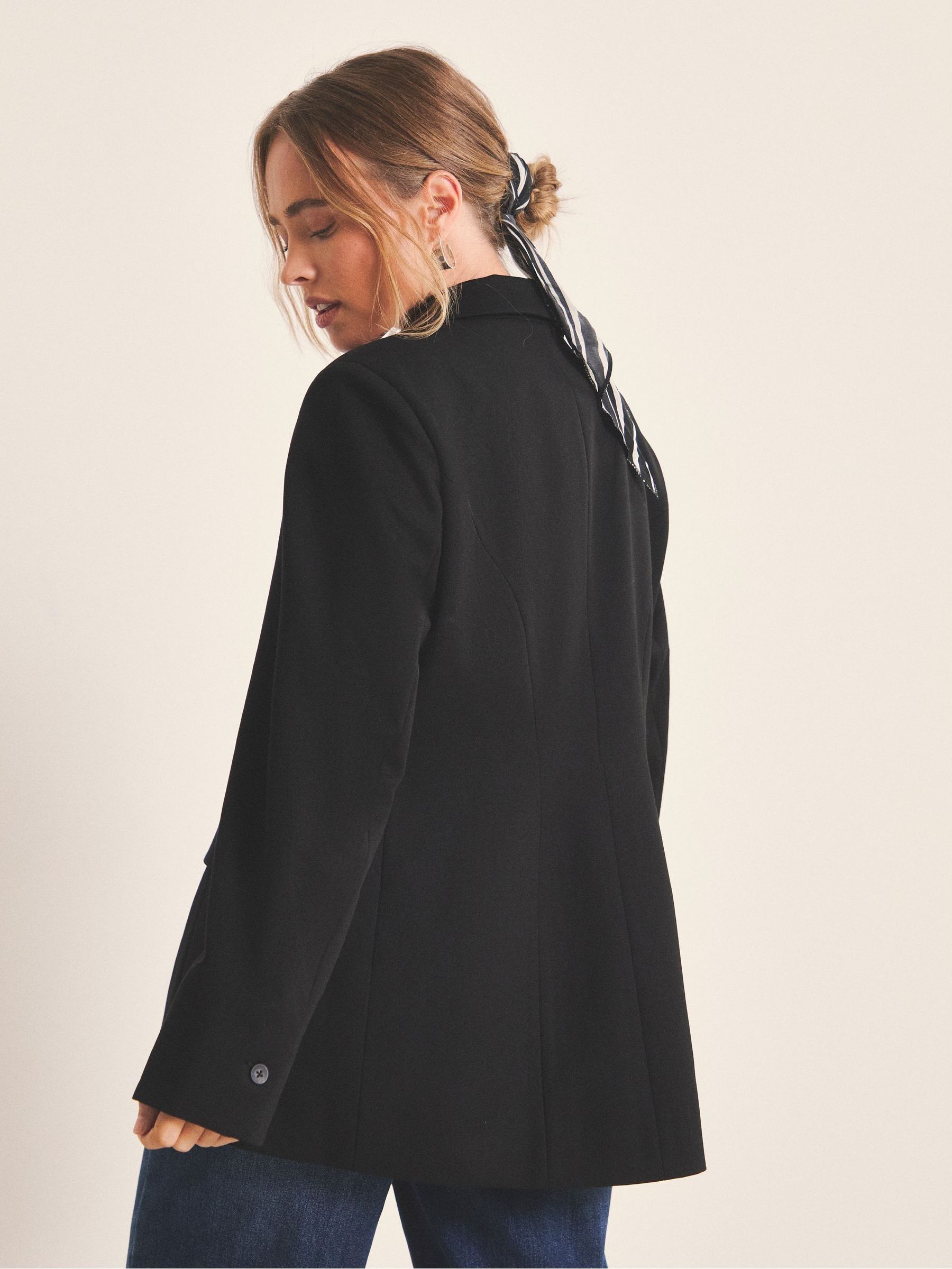 Simply Be Black Cinched Blazer