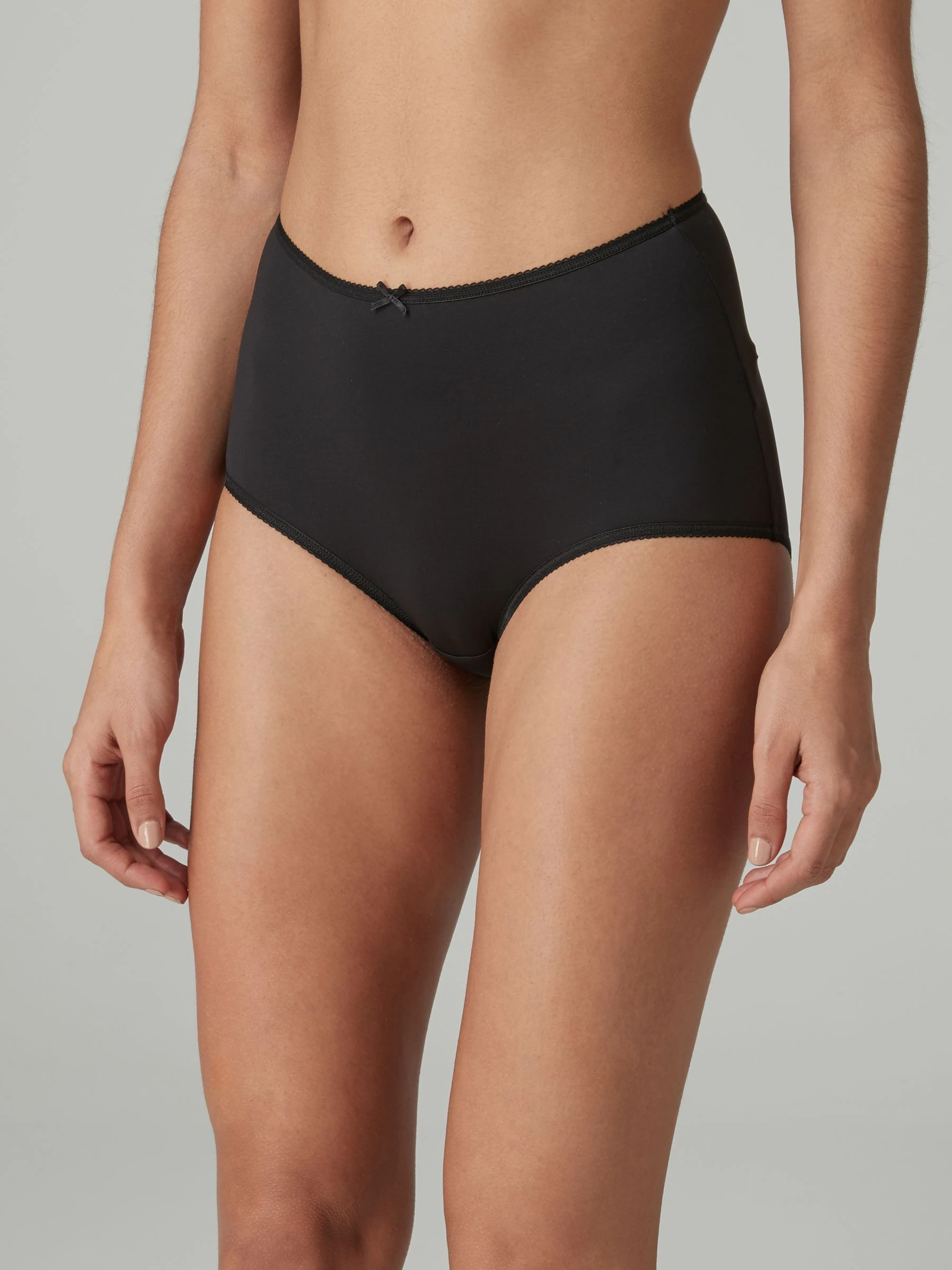 Black/White/Praline Nude Full Brief Microfibre Knickers 5 Pack