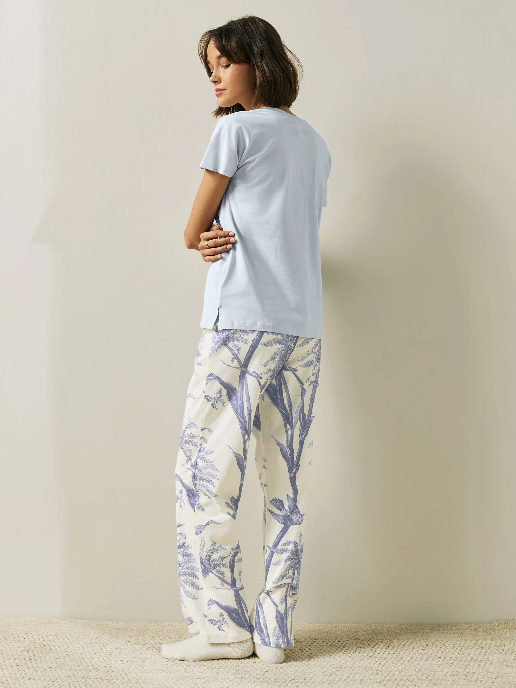 Blue Short Sleeve Pyjamas