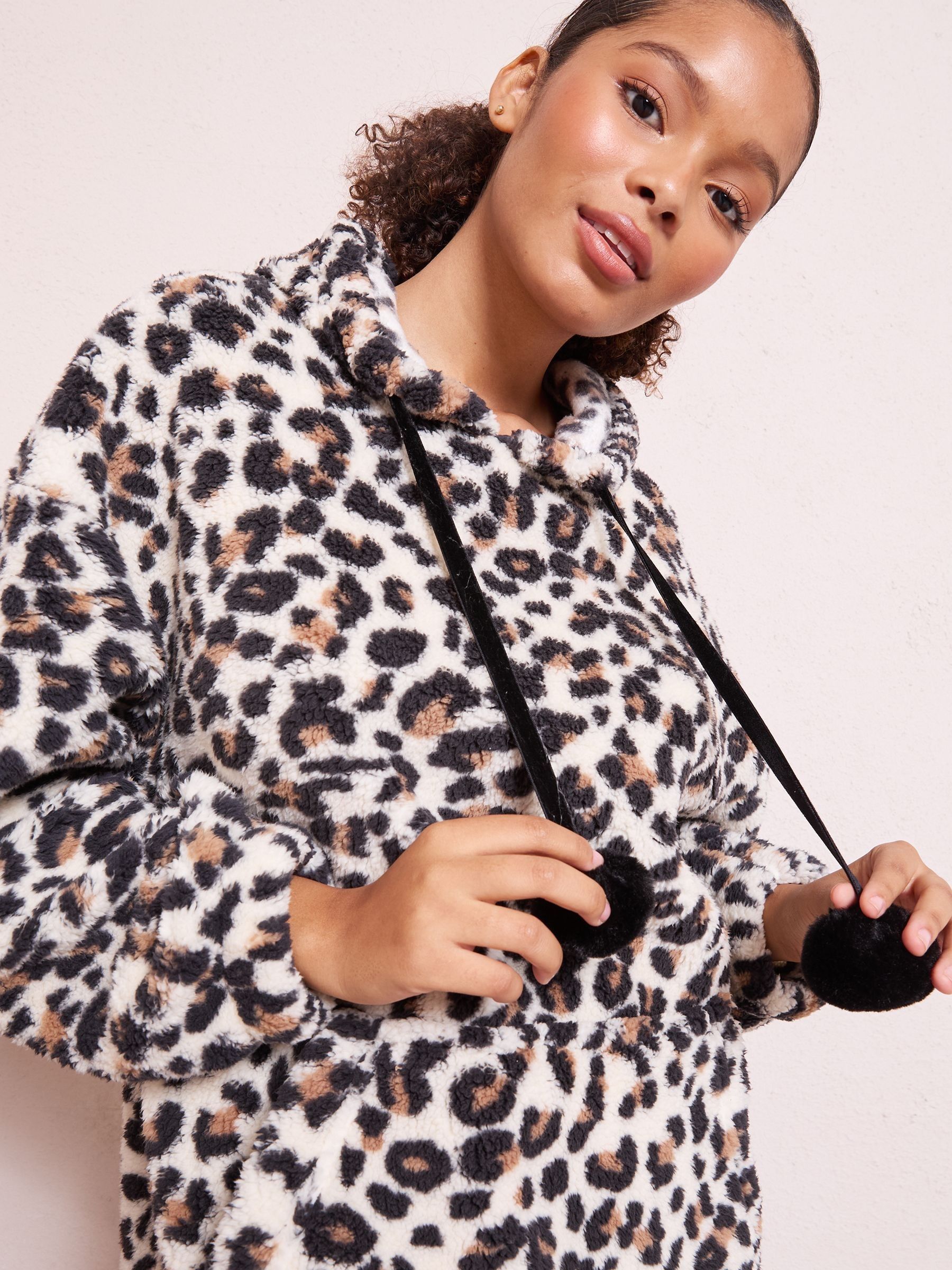 Friends Like These Brown Leopard Hoodie