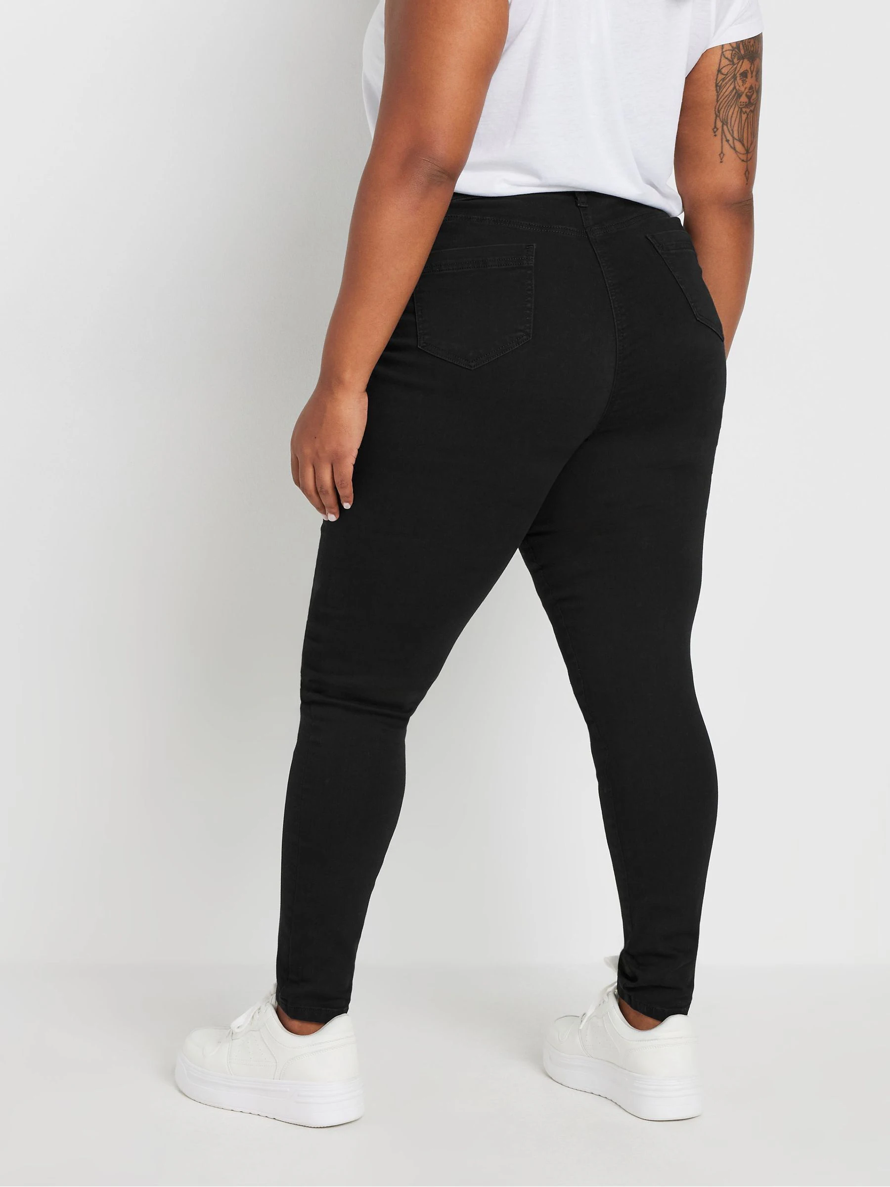 Yours Curve Black AVA Skinny Jeans