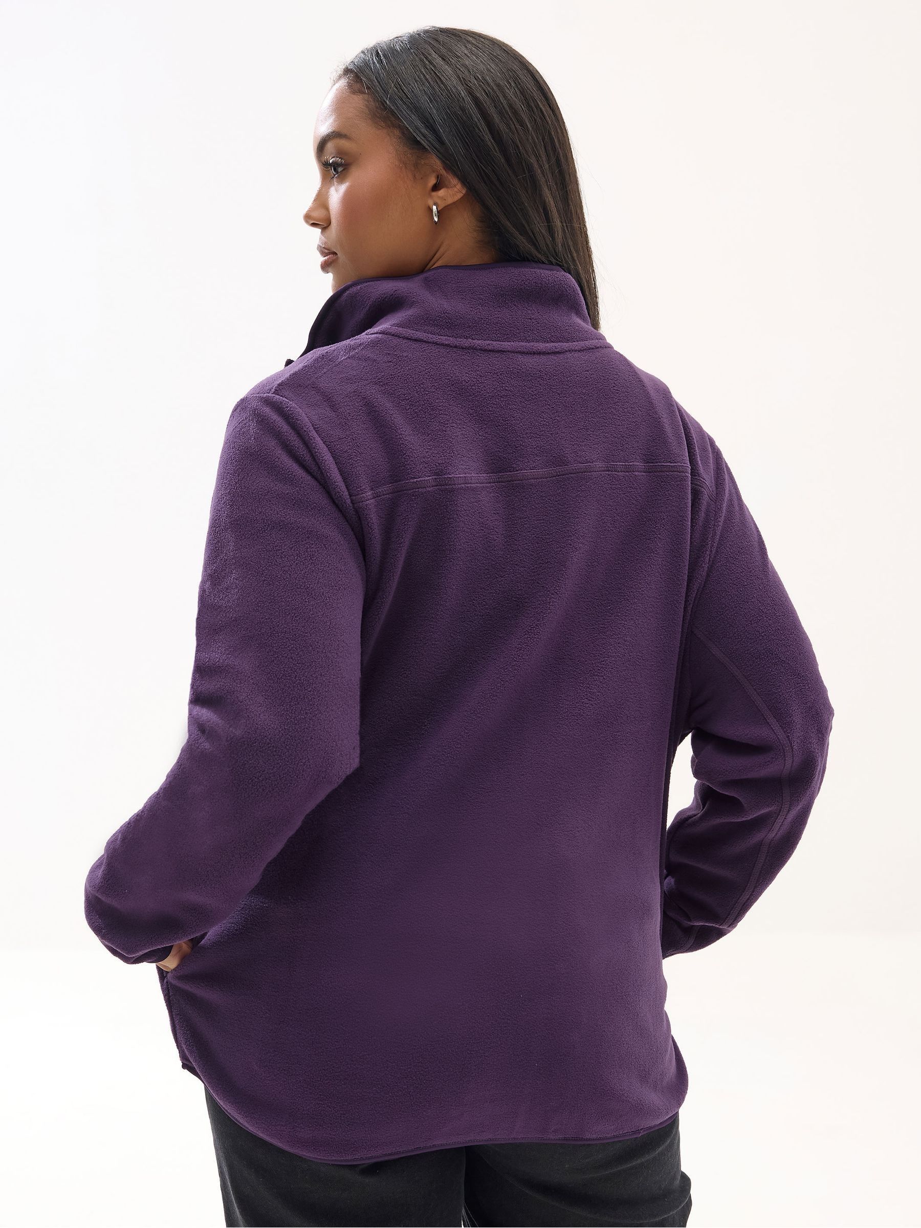Yours Curve Purple Active Fleece