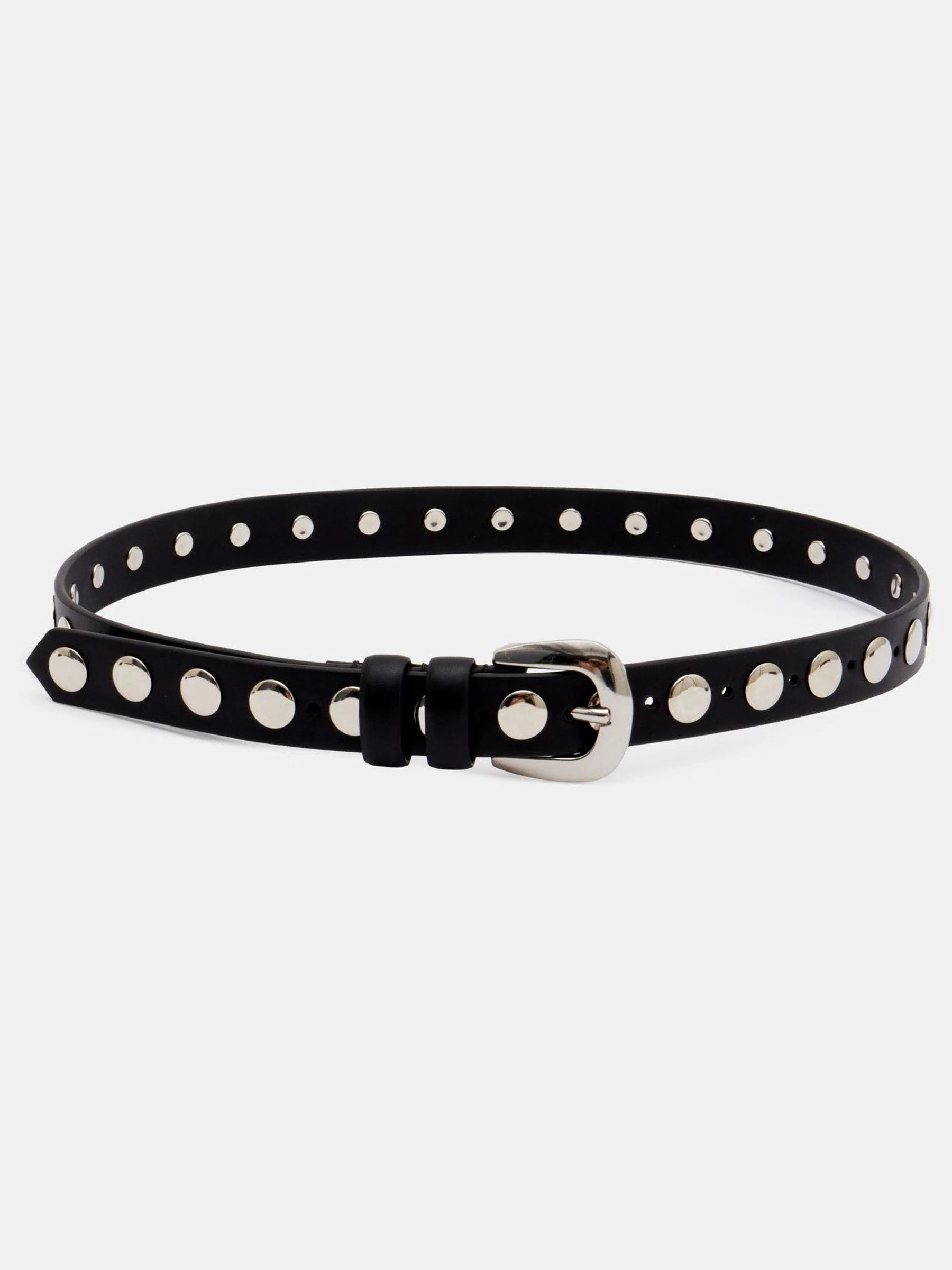 Hush Black Seren Studded Leather Belt
