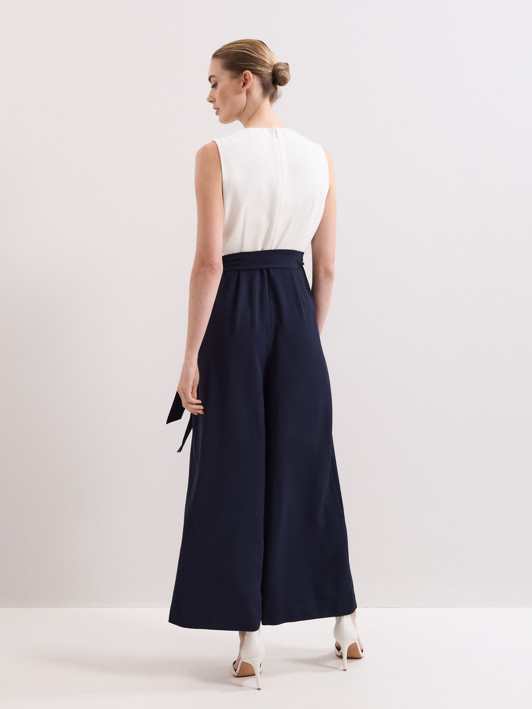 Phase Eight Blue Petite Brylee Jumpsuit