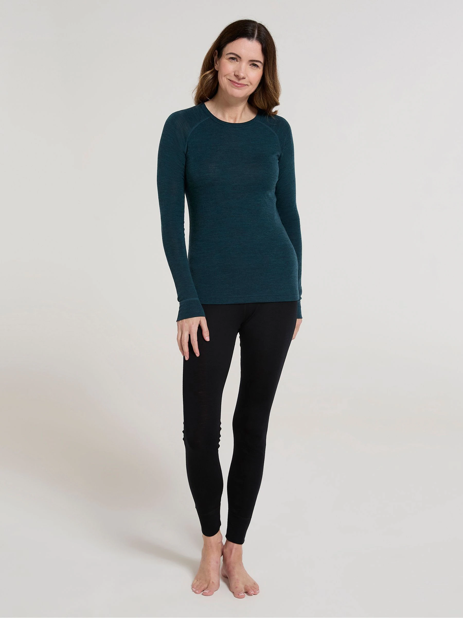 Mountain Warehouse Light Blue Womens Merino II Thermal Top