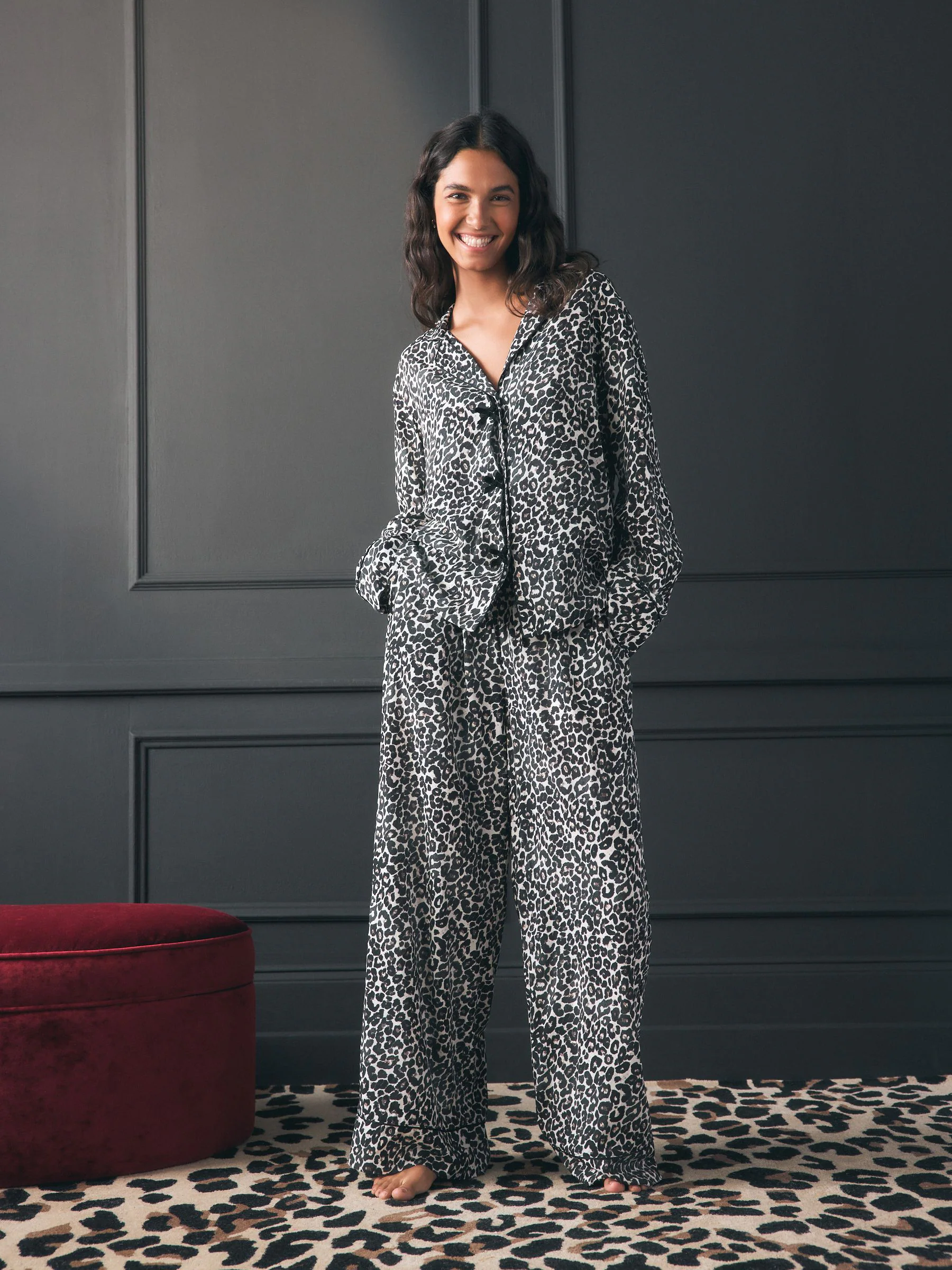 Rockett St George Animal Button Through Pyjamas with Bow detail