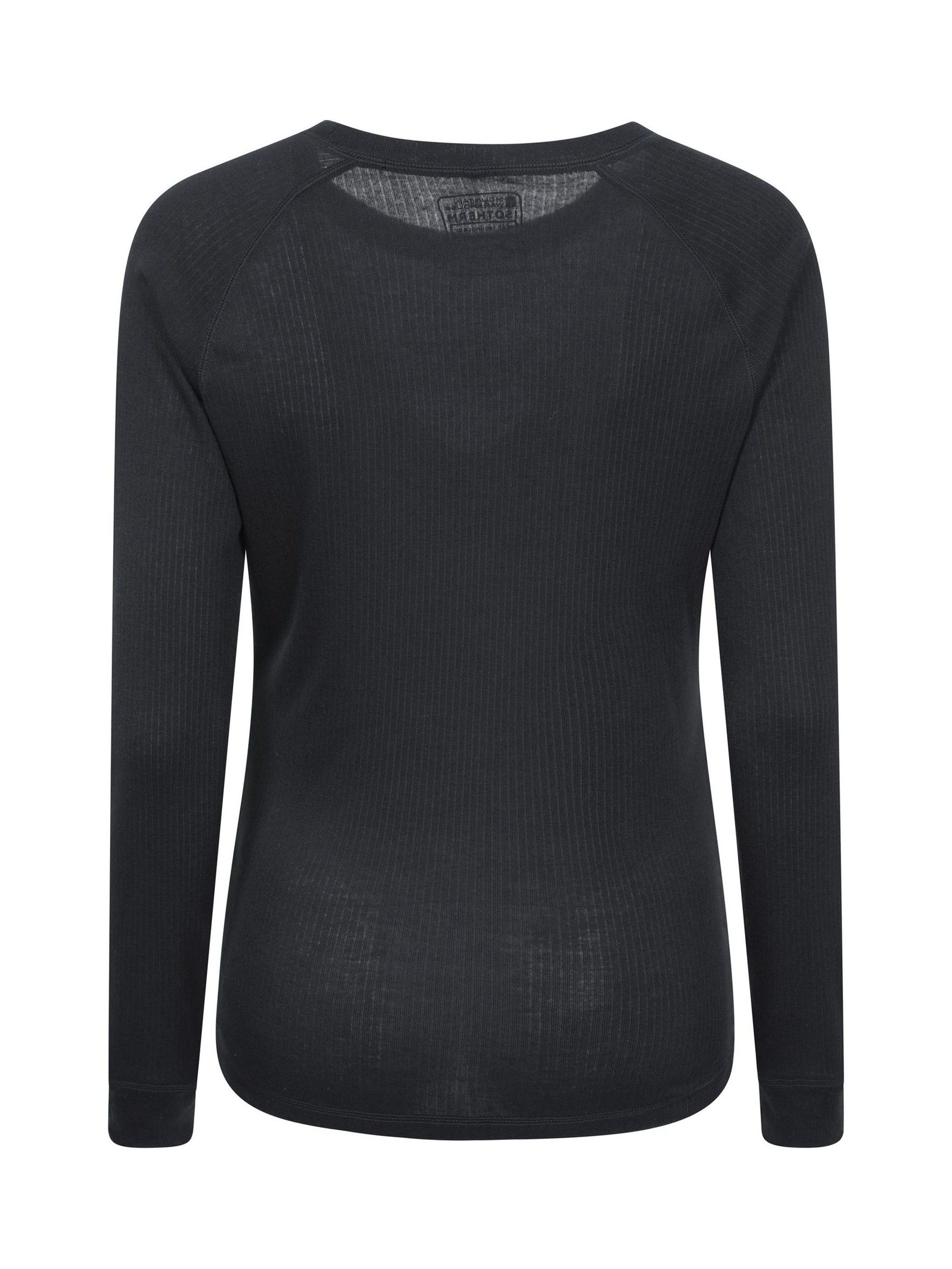 Mountain Warehouse Black Talus Womens Round Neck Thermal Top