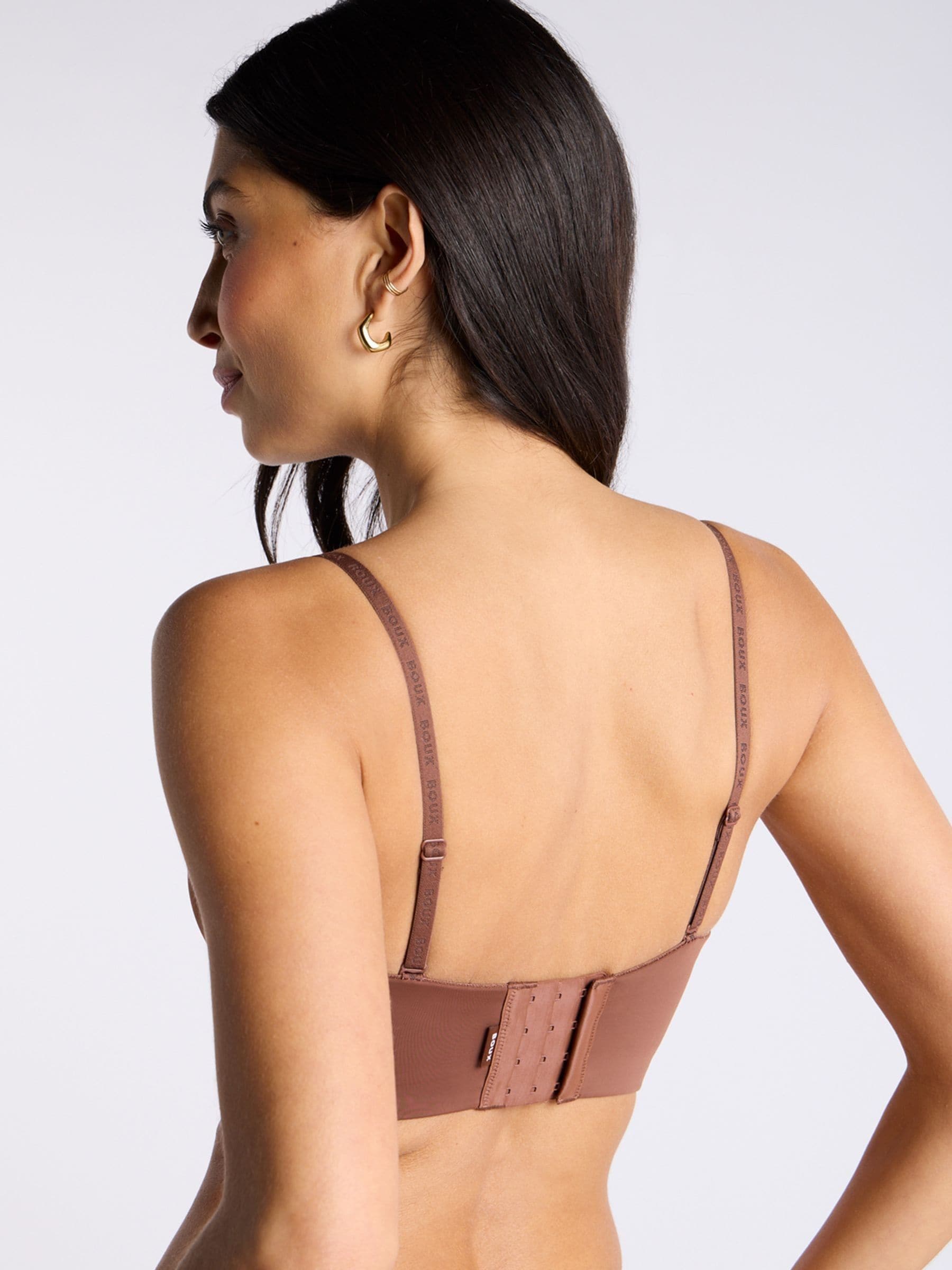 Boux Avenue Brown Strapless Underwired Microfibre Multiway Bra