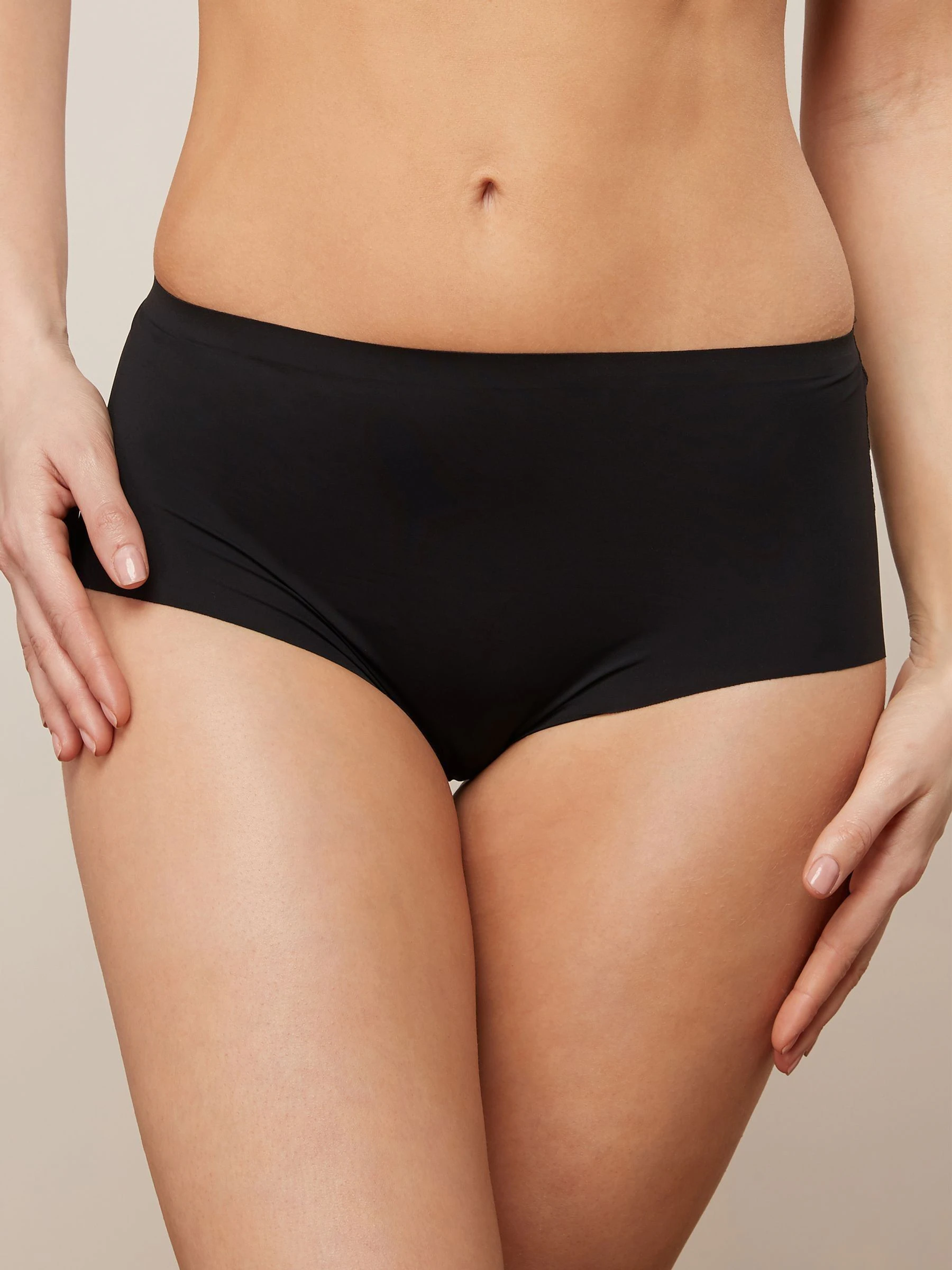 Black/White/Praline Nude Midi No VPL Comfort Knickers 3 Pack