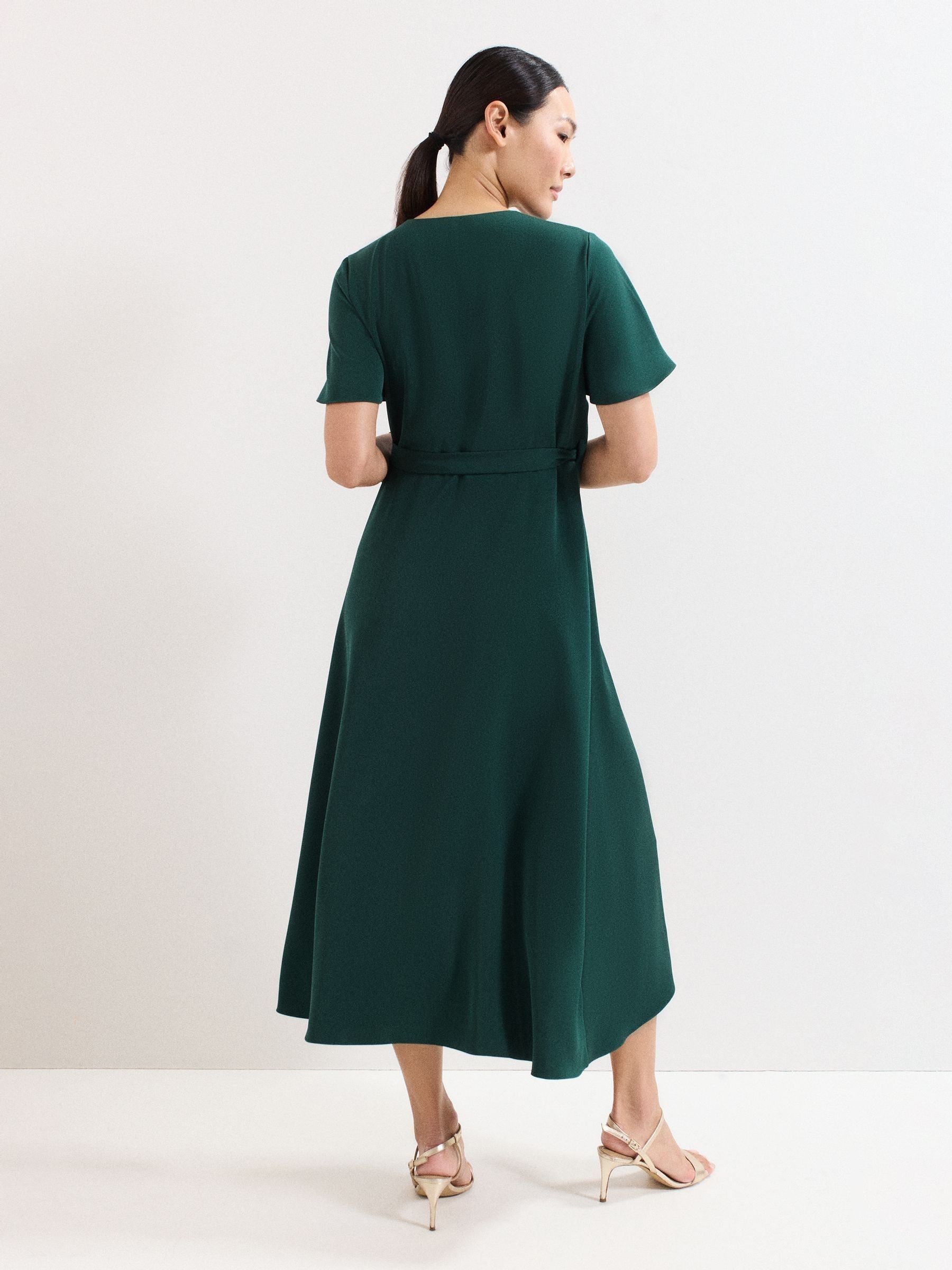 Phase Eight Dark Green Julissa Wrap Dress