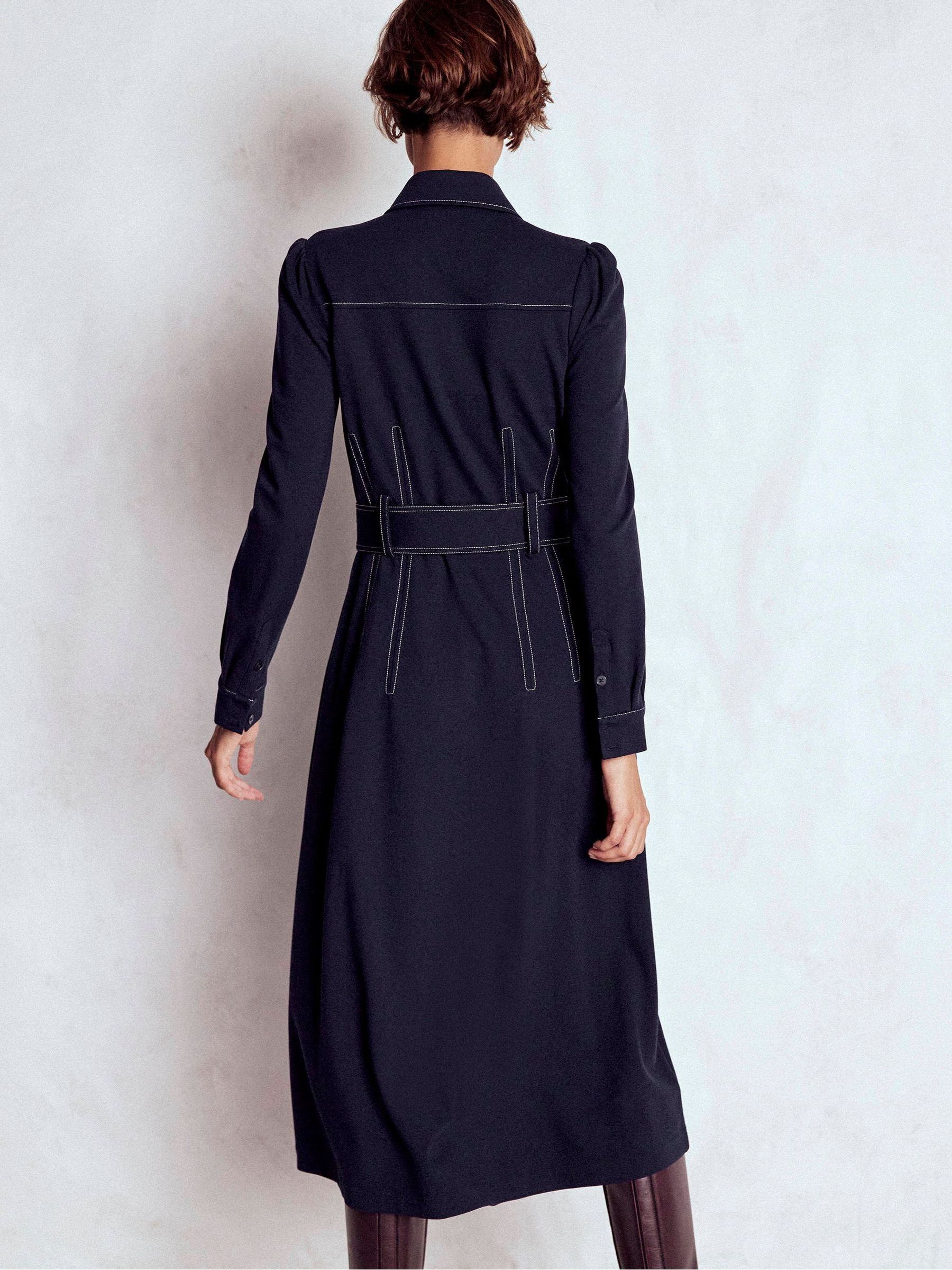 Boden Blue Anita Long Sleeve Shirt Dress