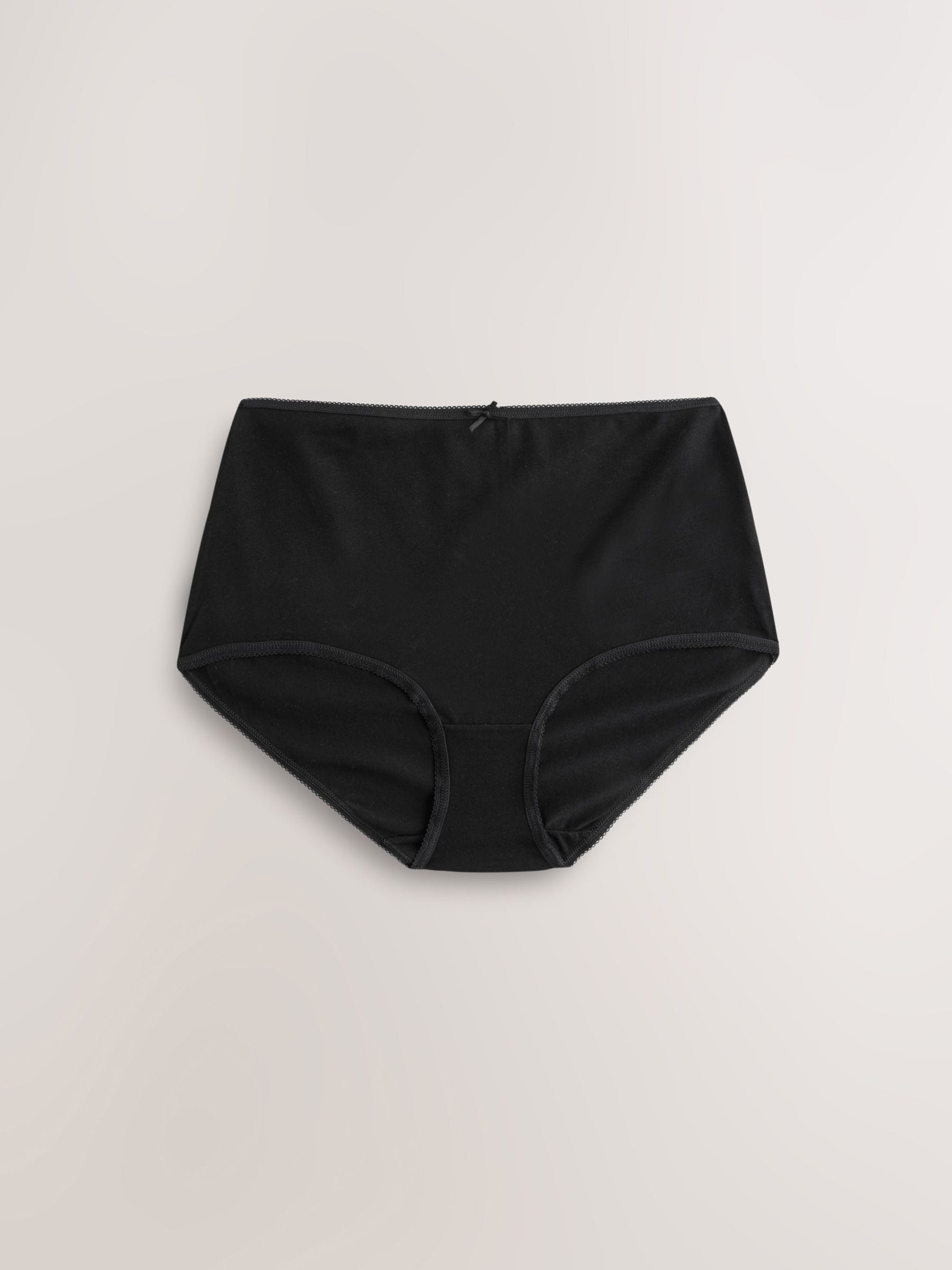 Black Full Brief Full Briefs Cotton Knickers 10 Pack