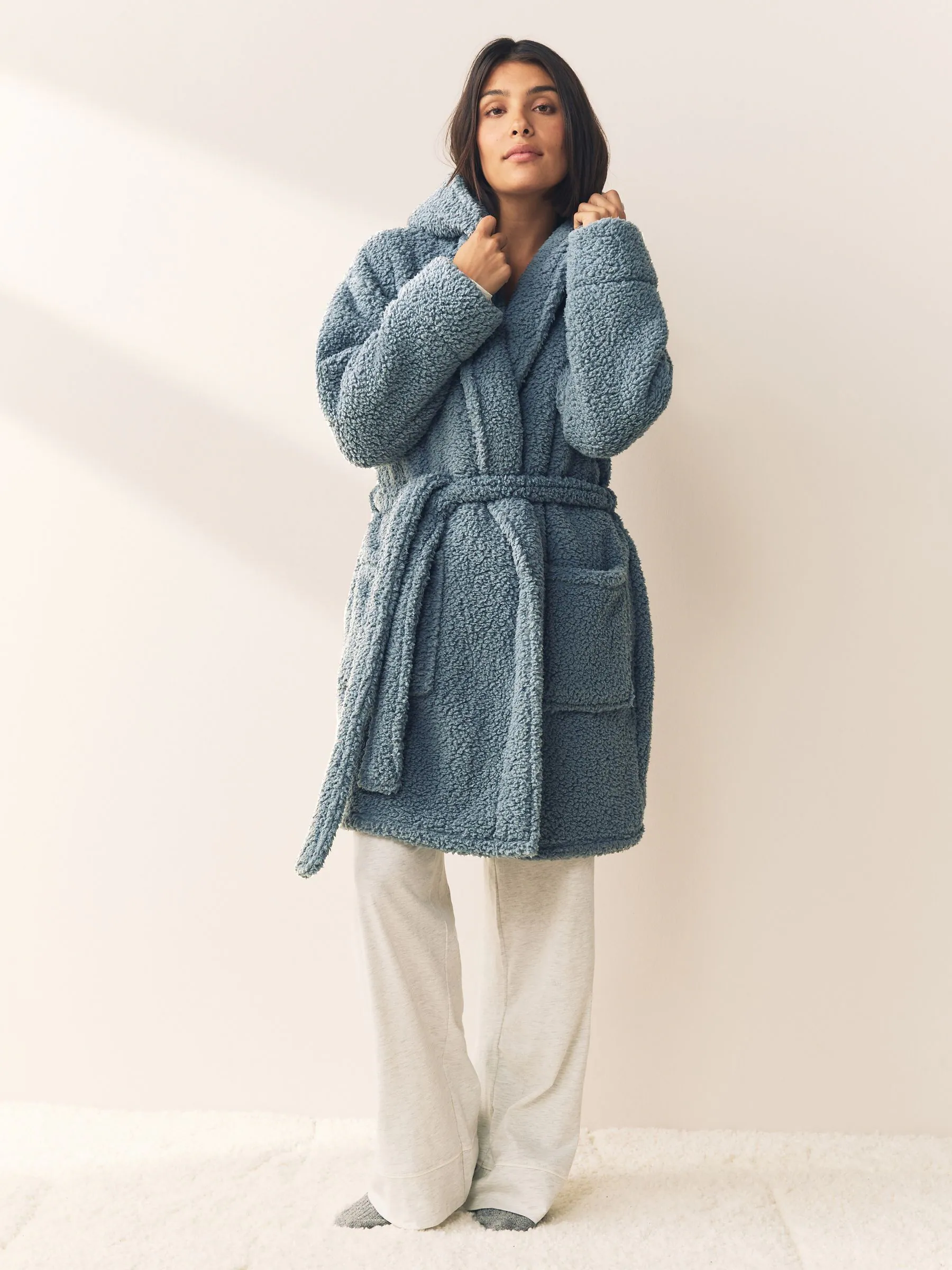 Blue Teddy Dressing Gown