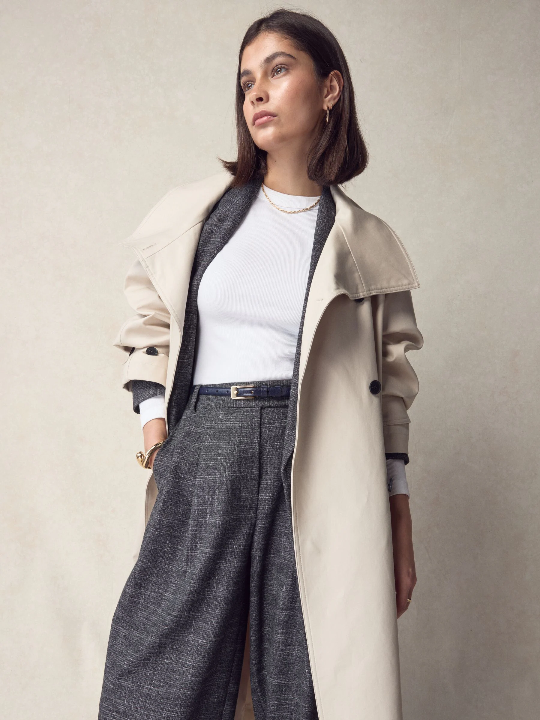 Navy N. Premium Skinny Made In Italy Leather Belt