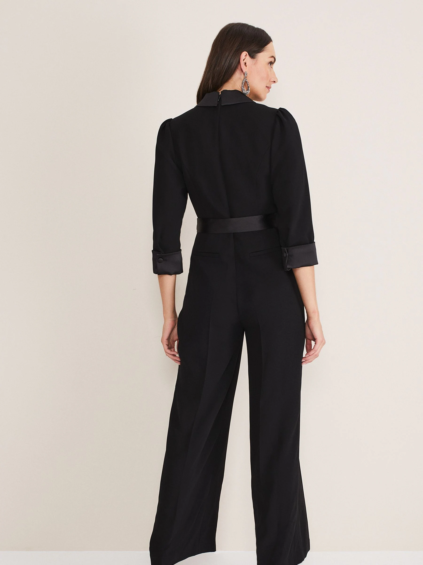 Phase Eight Black Tux Kylie Jumpsuit