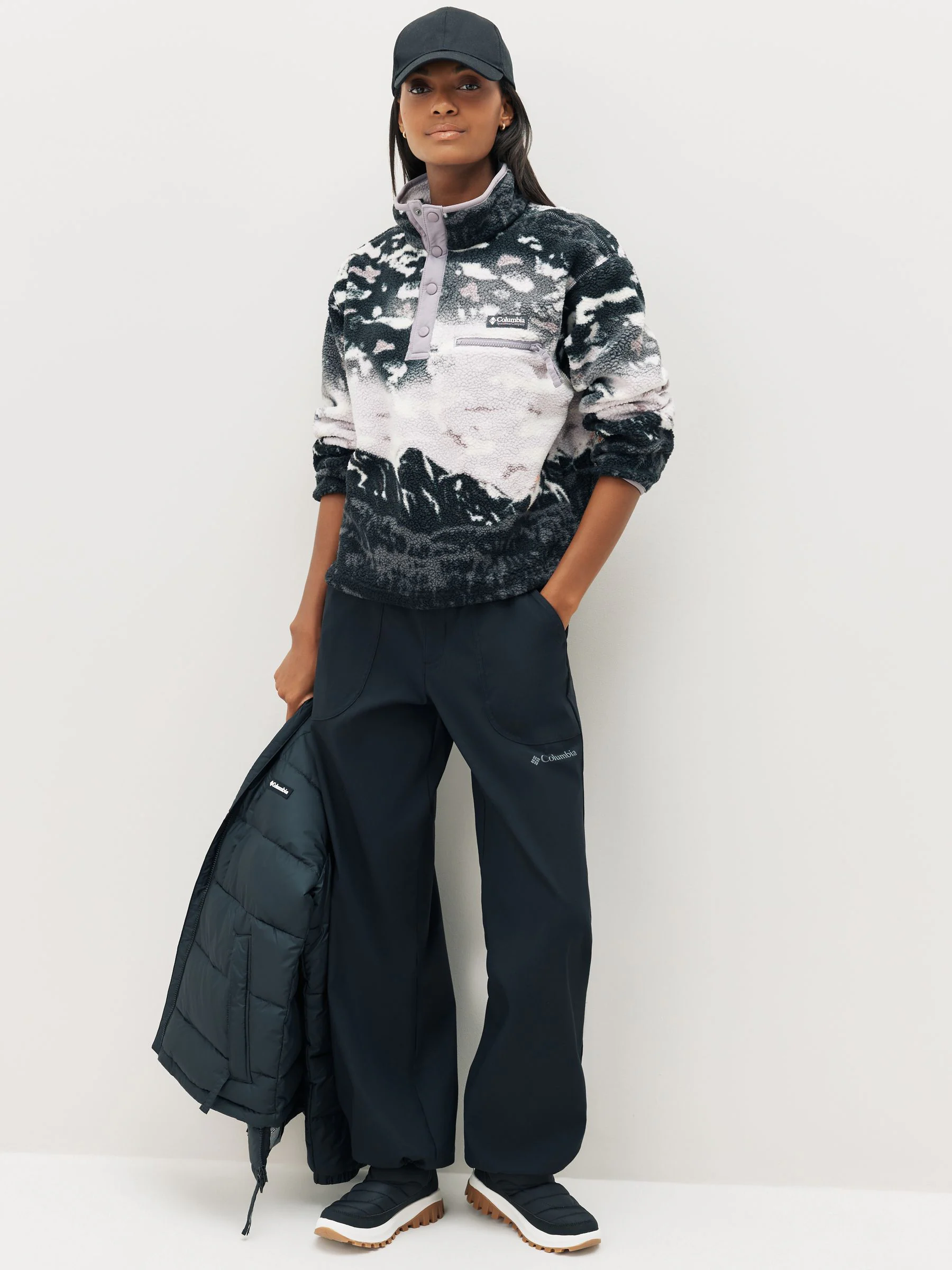 Columbia Helvetia™ II Printed Cropped Half Snap Fleece