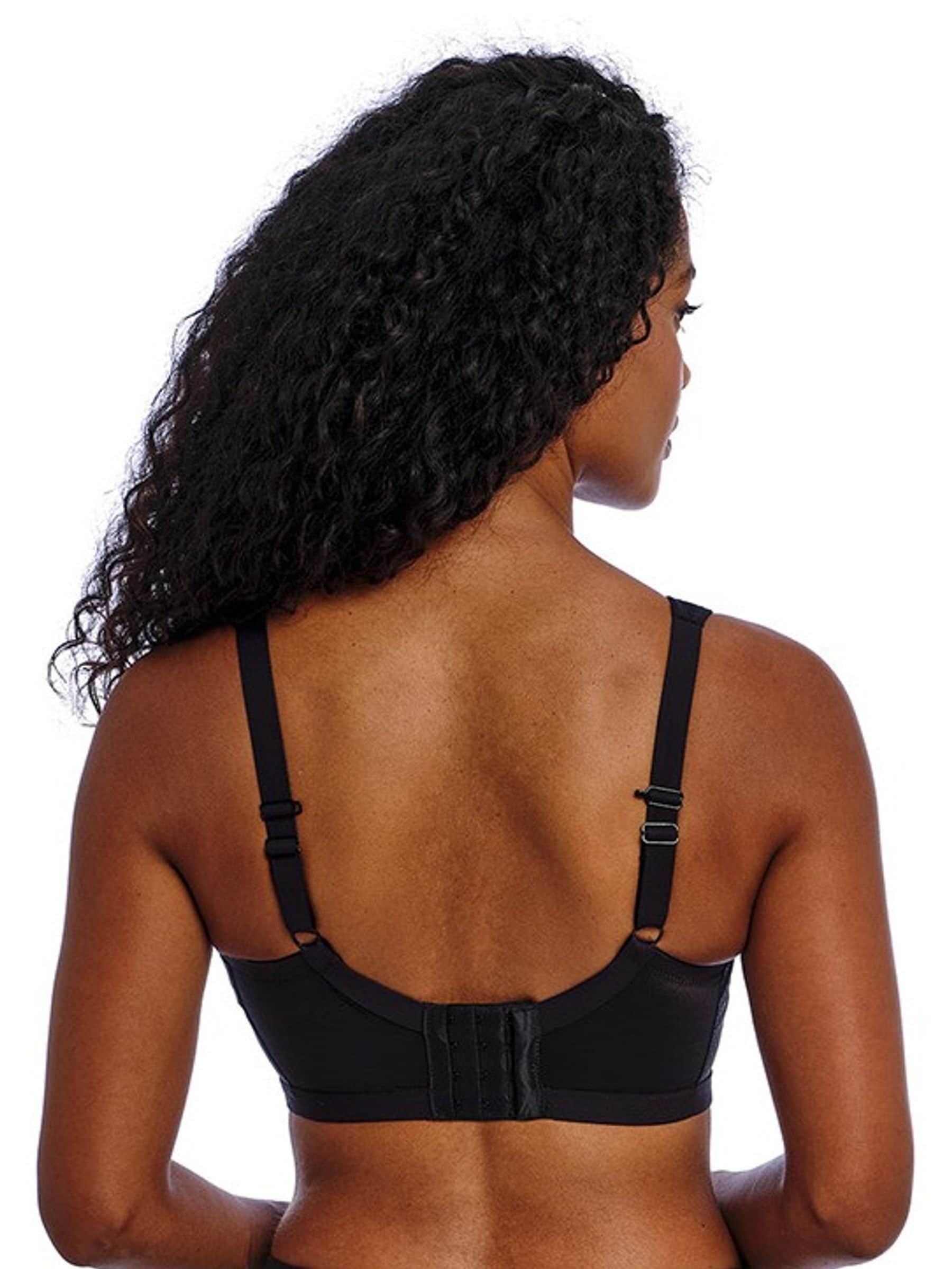 Black Non Wired Dynamic Soft Sports Bra