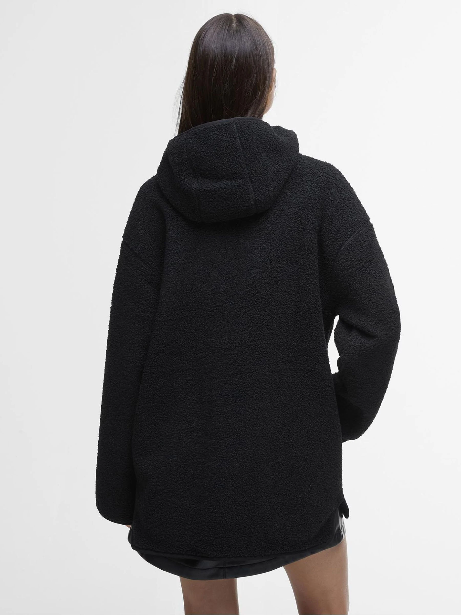 Barbour® International Black Quarter Zip Fleece Hoodies