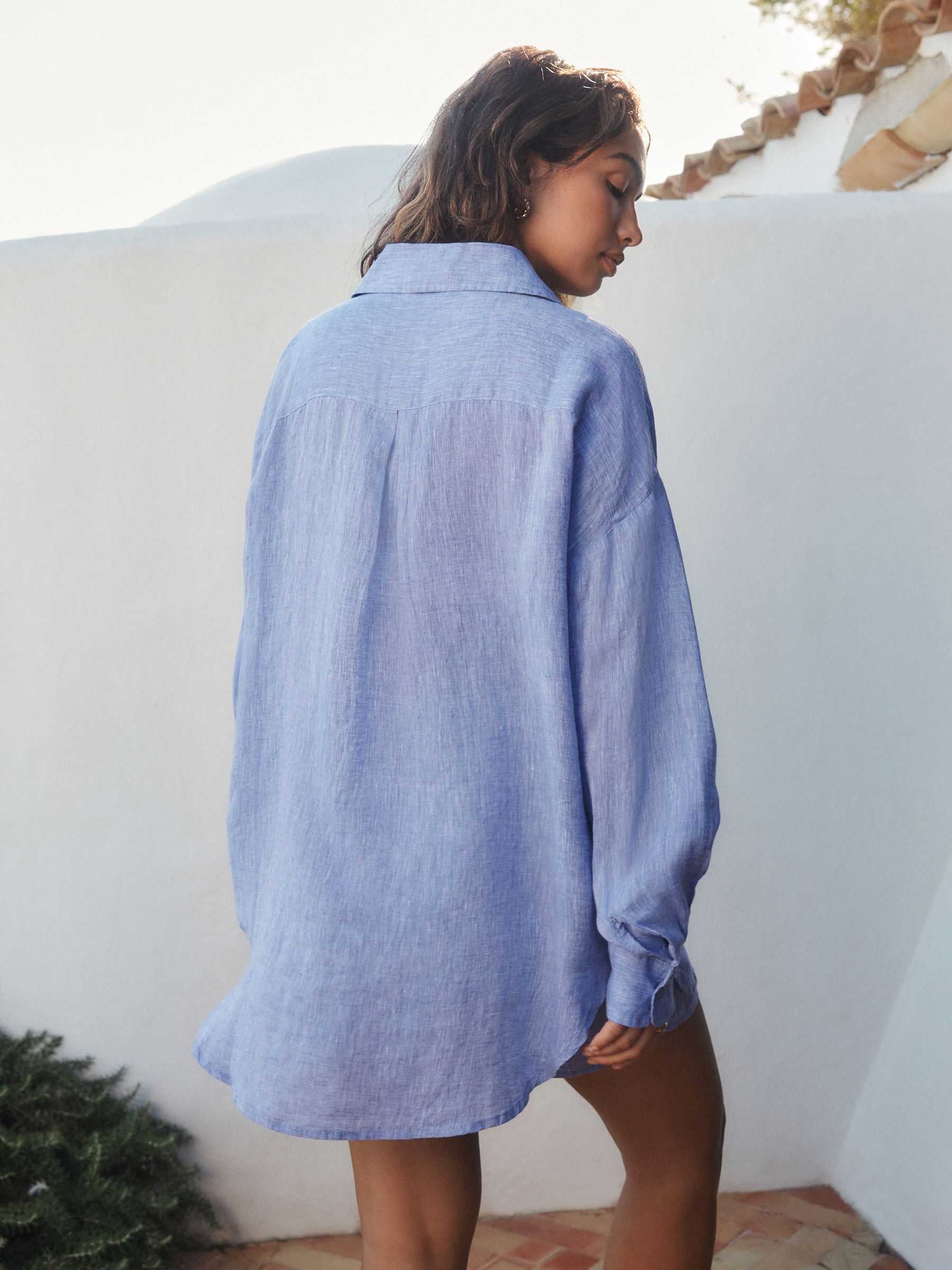 Blue N. Premium 100% Linen Shirt