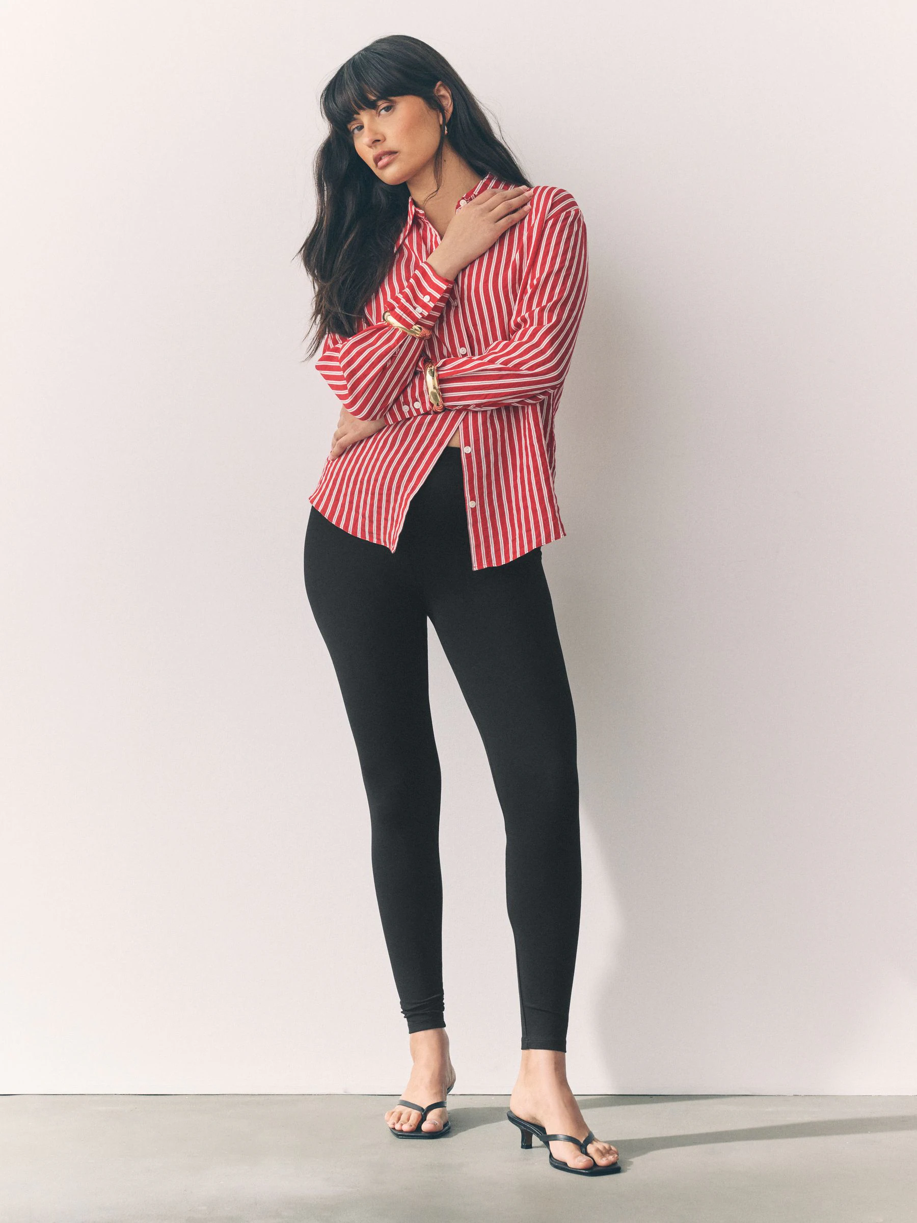 Black Full Length Leggings 5 Pack