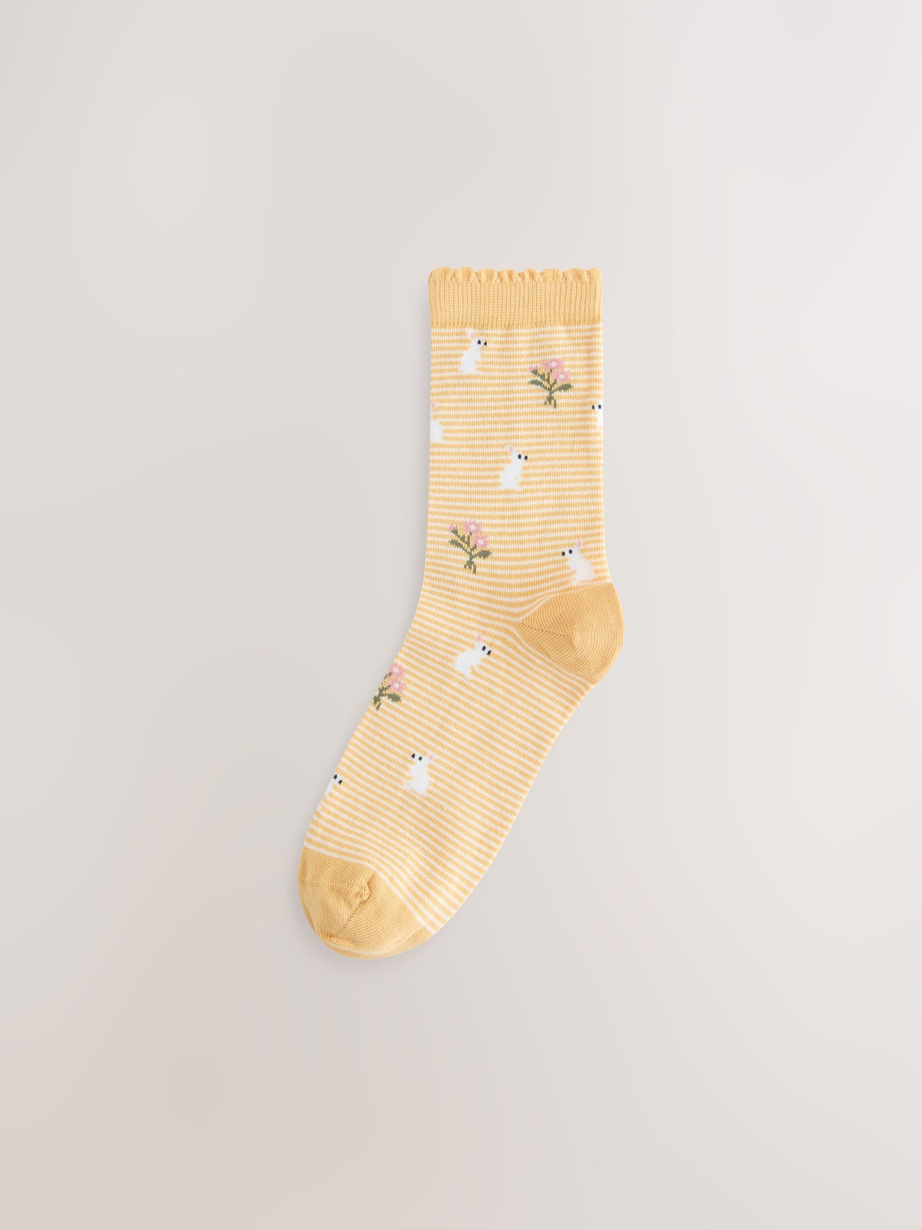 Spring Print Ankle Socks 5 Pack