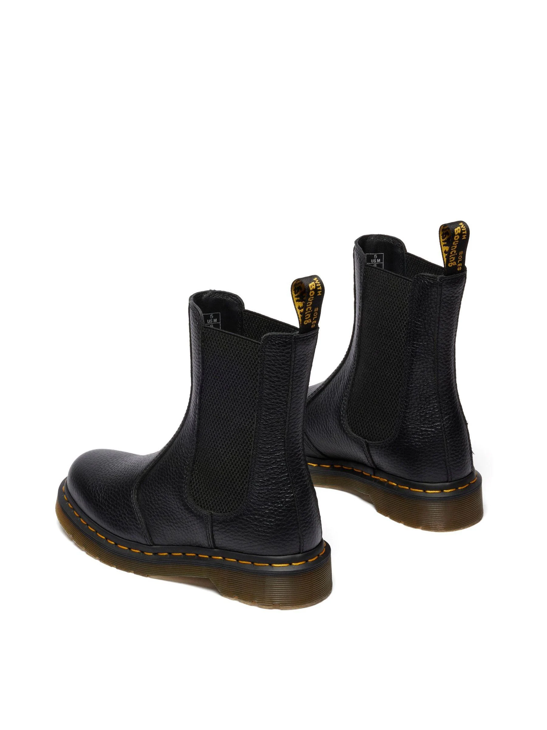 Dr. Martens Black 2976 Hi Milled Nappa Boots
